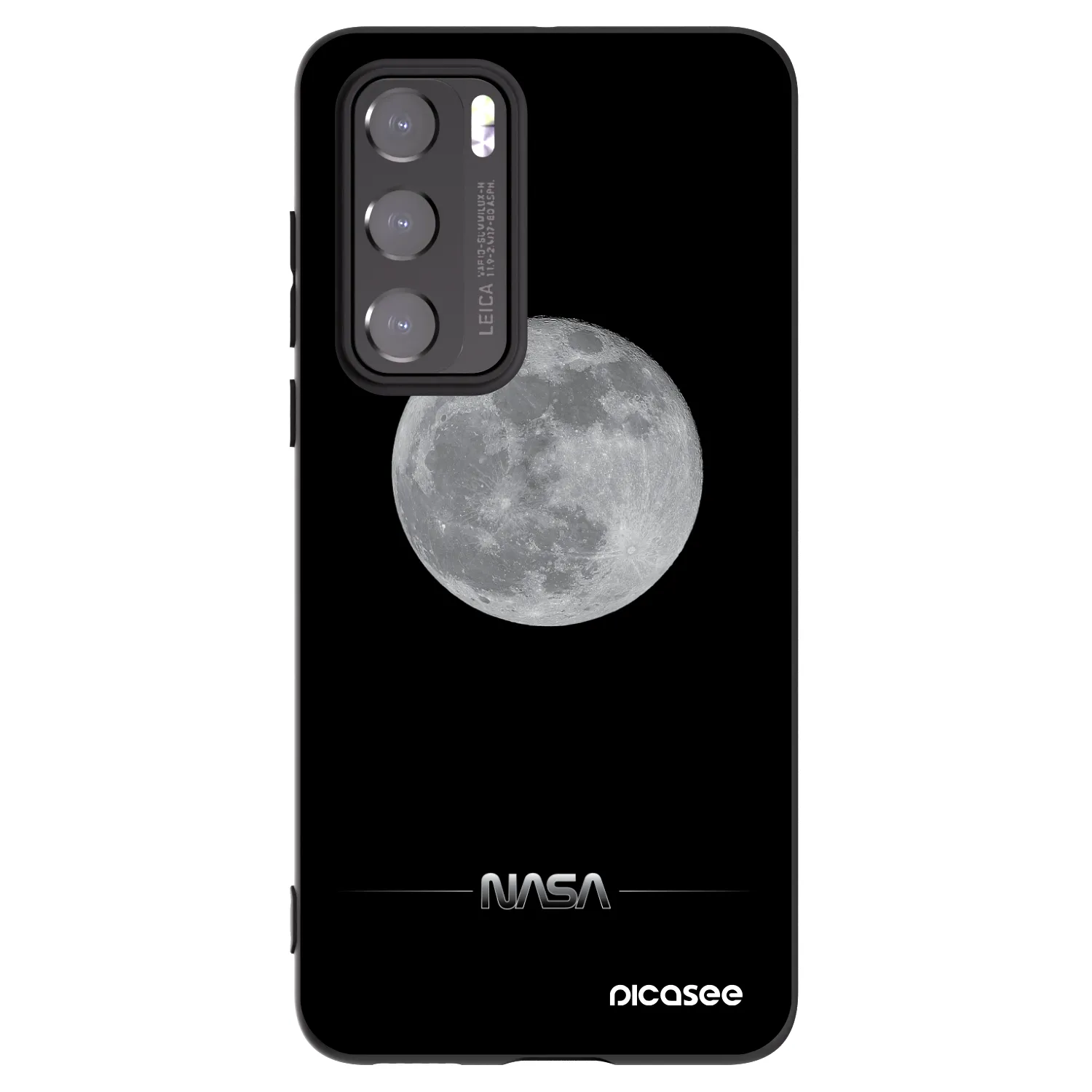 Picasee husă neagră din silicon pentru Huawei P40 - Moon Minimal