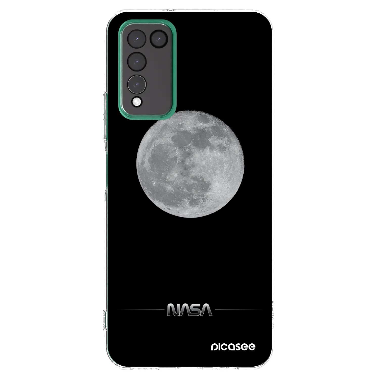 Picasee husă transparentă din silicon pentru Honor 10X Lite - Moon Minimal
