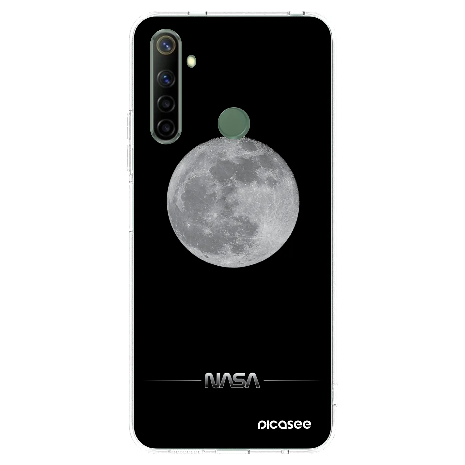 Picasee husă transparentă din silicon pentru Realme 6i - Moon Minimal