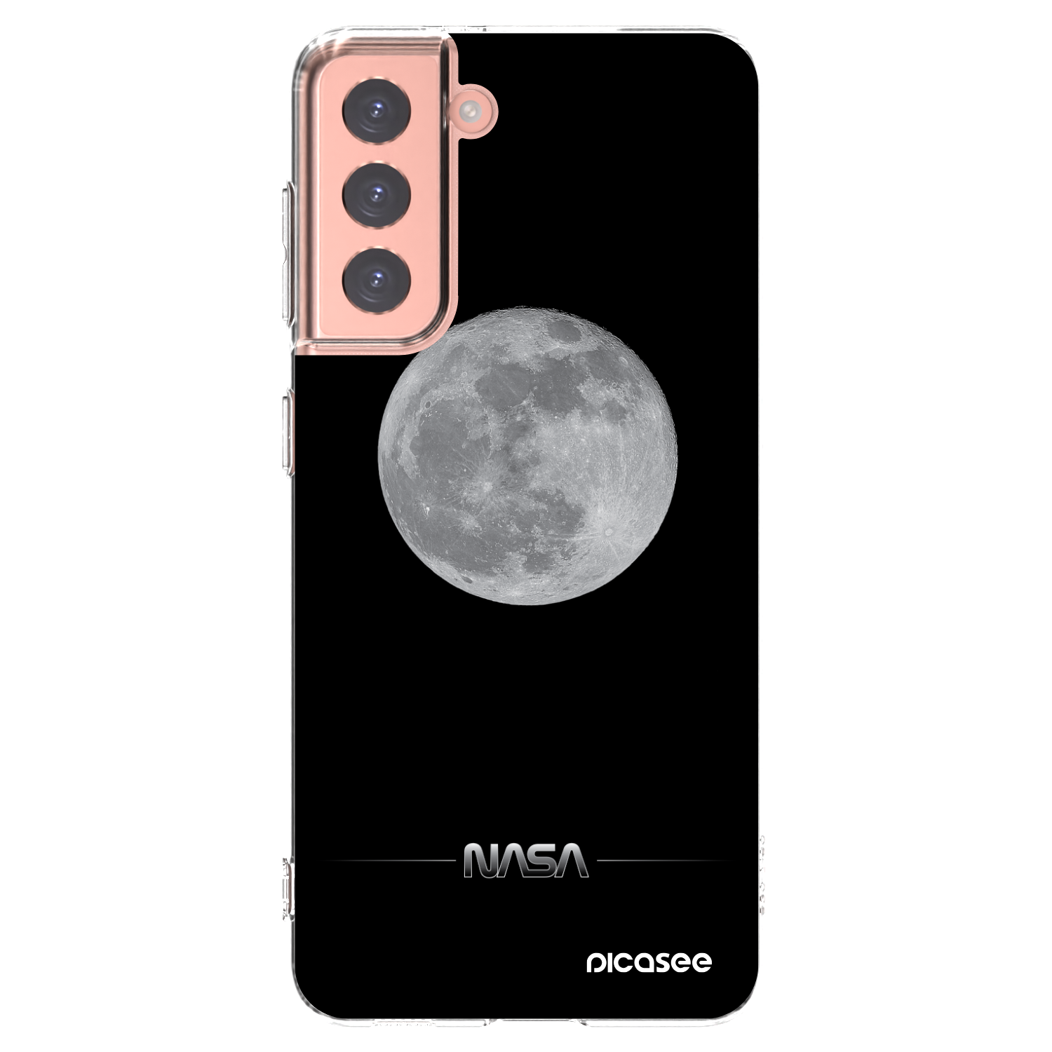 Picasee husă transparentă din silicon pentru Samsung Galaxy S21 5G G991B - Moon Minimal