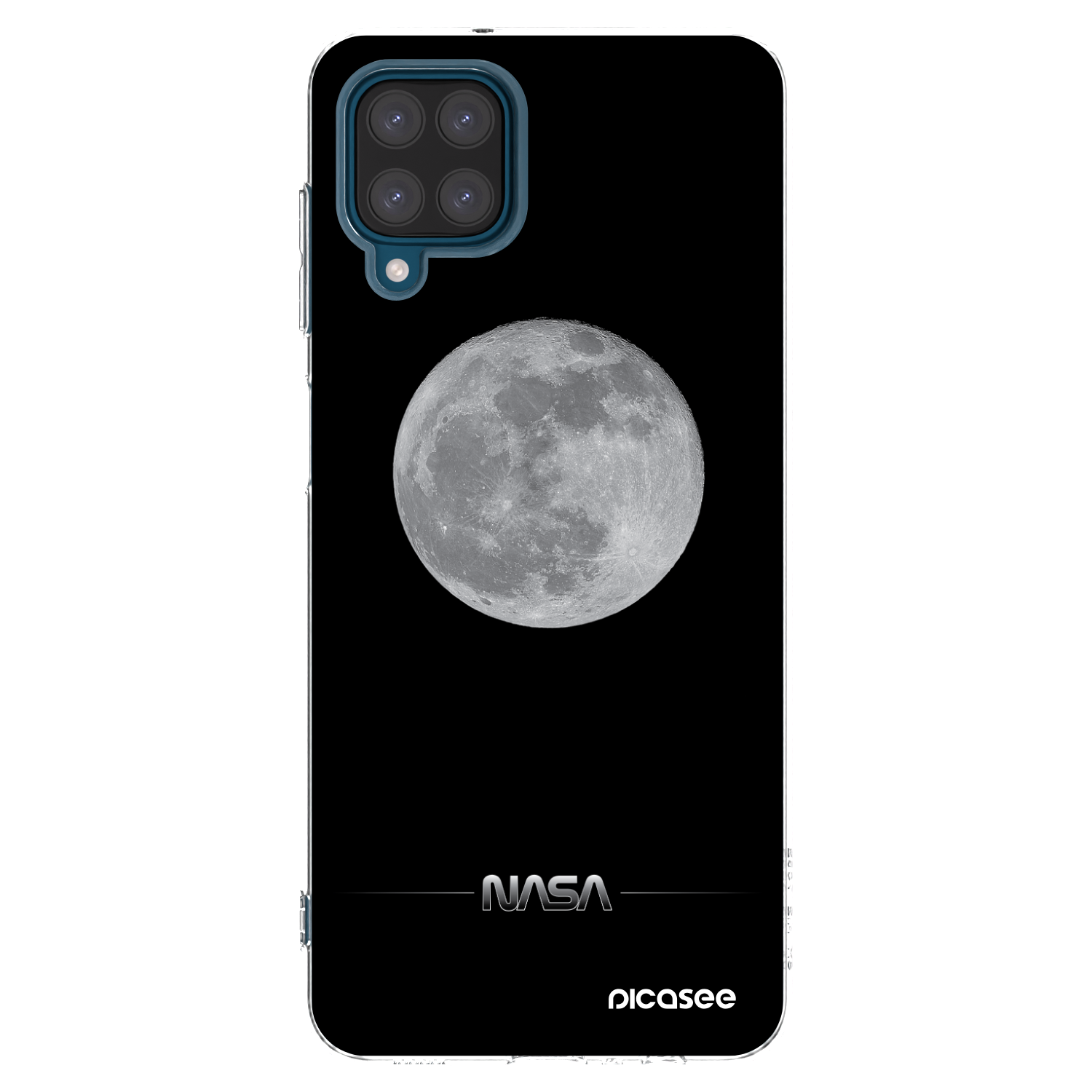 Picasee husă transparentă din silicon pentru Samsung Galaxy A12 A125F - Moon Minimal