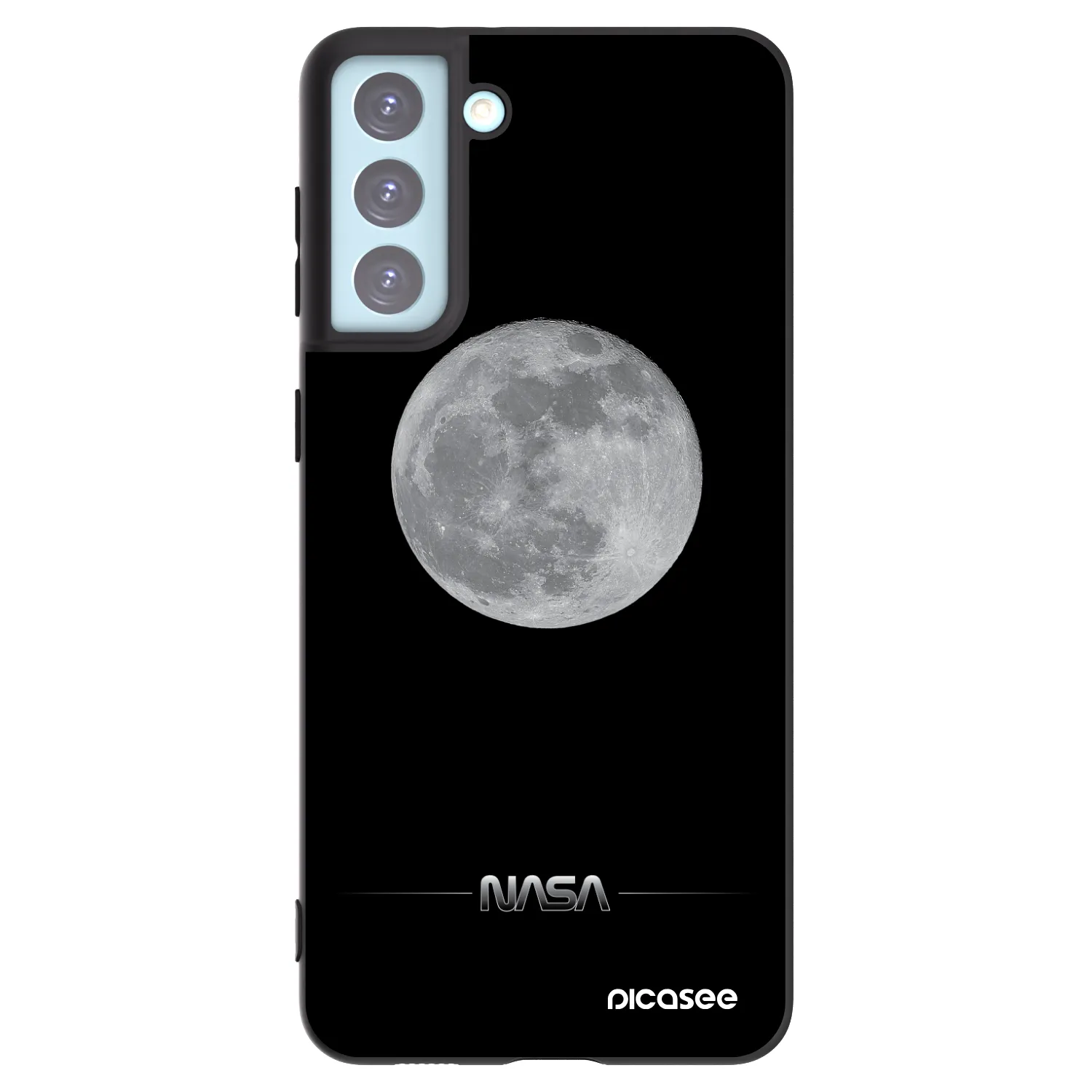 Picasee husă neagră din silicon pentru Samsung Galaxy S21+ 5G G996F - Moon Minimal