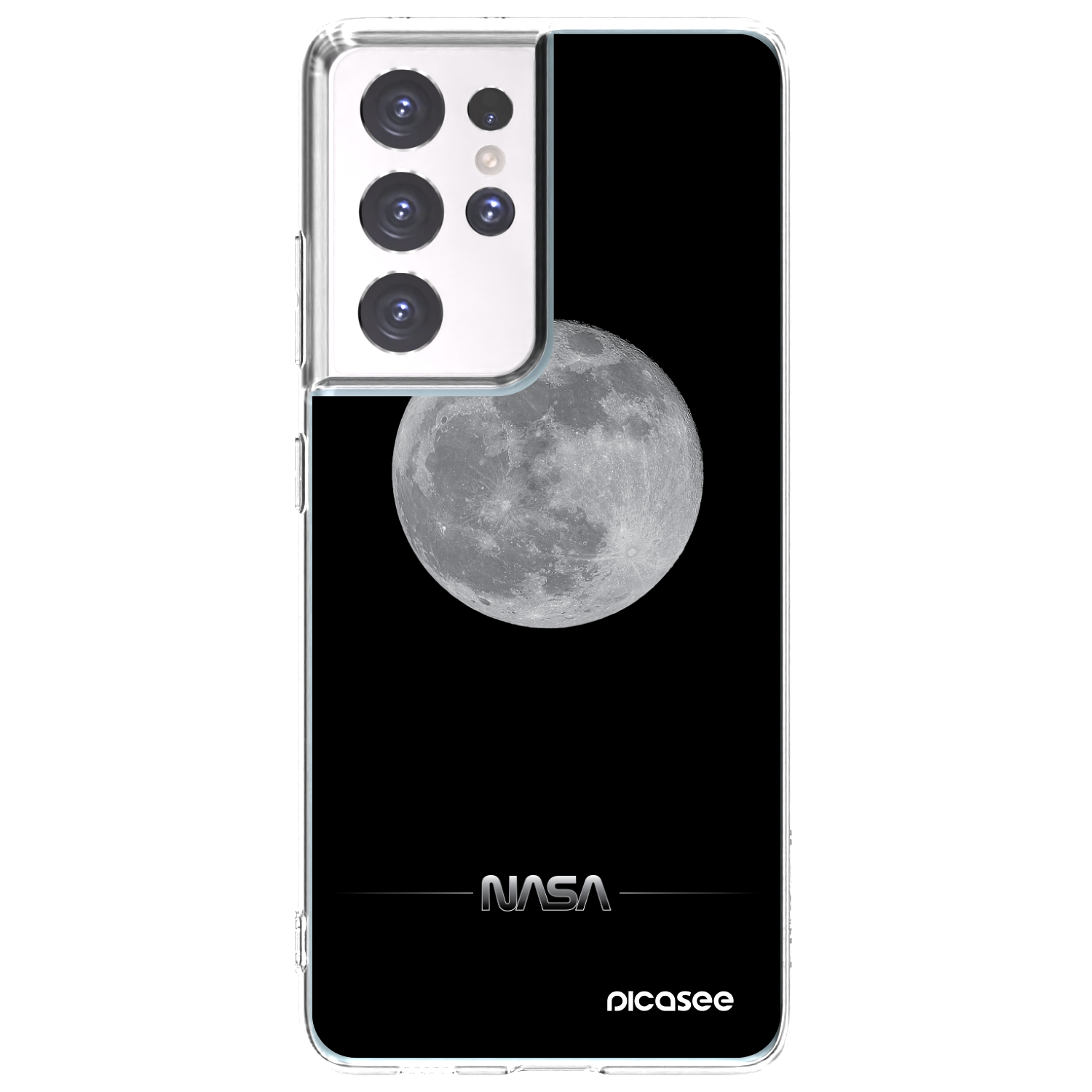 Picasee husă transparentă din silicon pentru Samsung Galaxy S21 Ultra 5G G998B - Moon Minimal