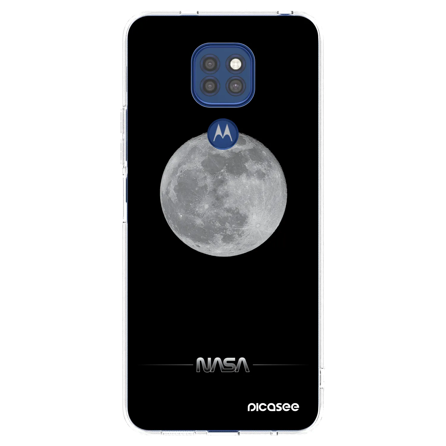 Picasee husă transparentă din silicon pentru Motorola Moto G9 Play - Moon Minimal