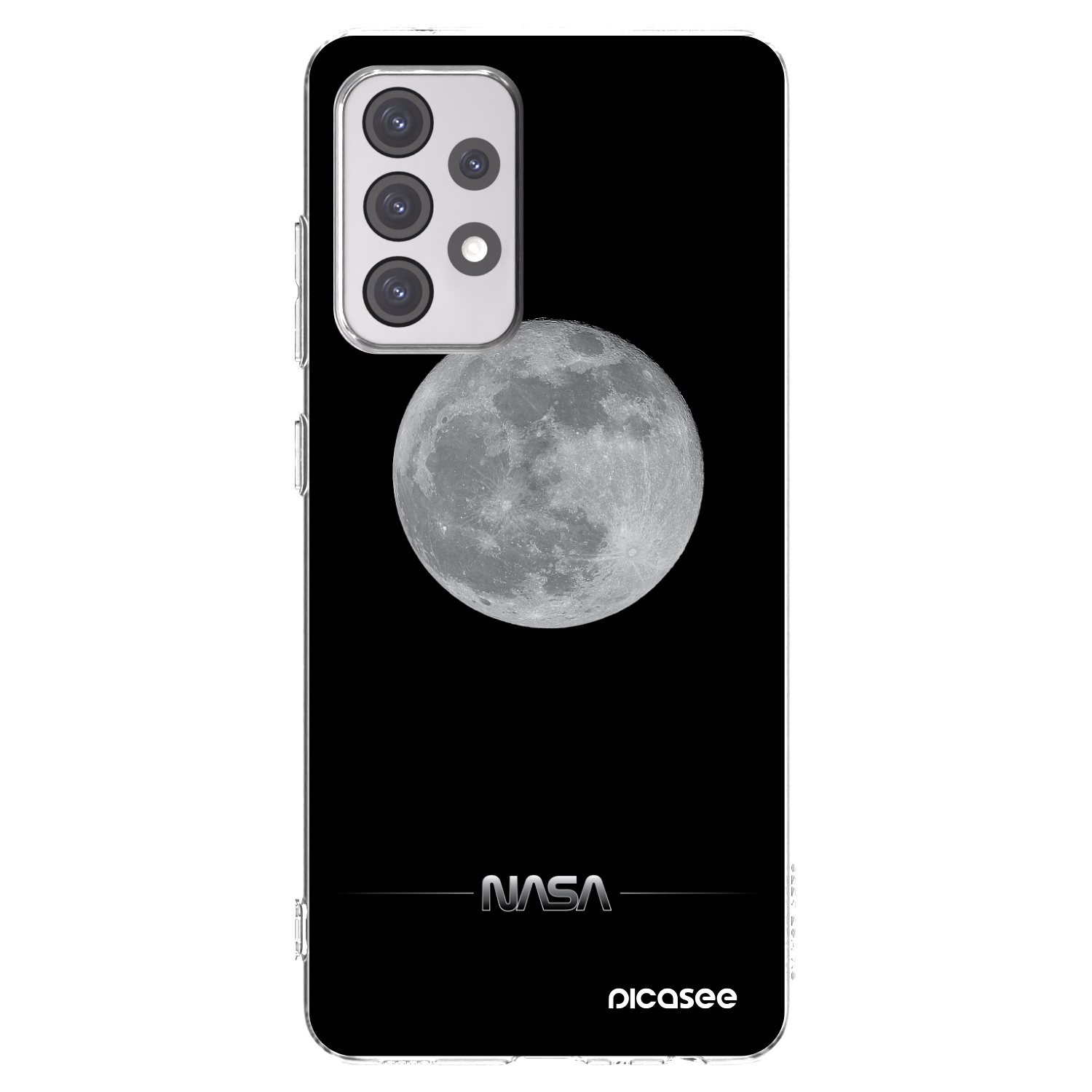Picasee husă transparentă din silicon pentru Samsung Galaxy A52 5G A525F - Moon Minimal
