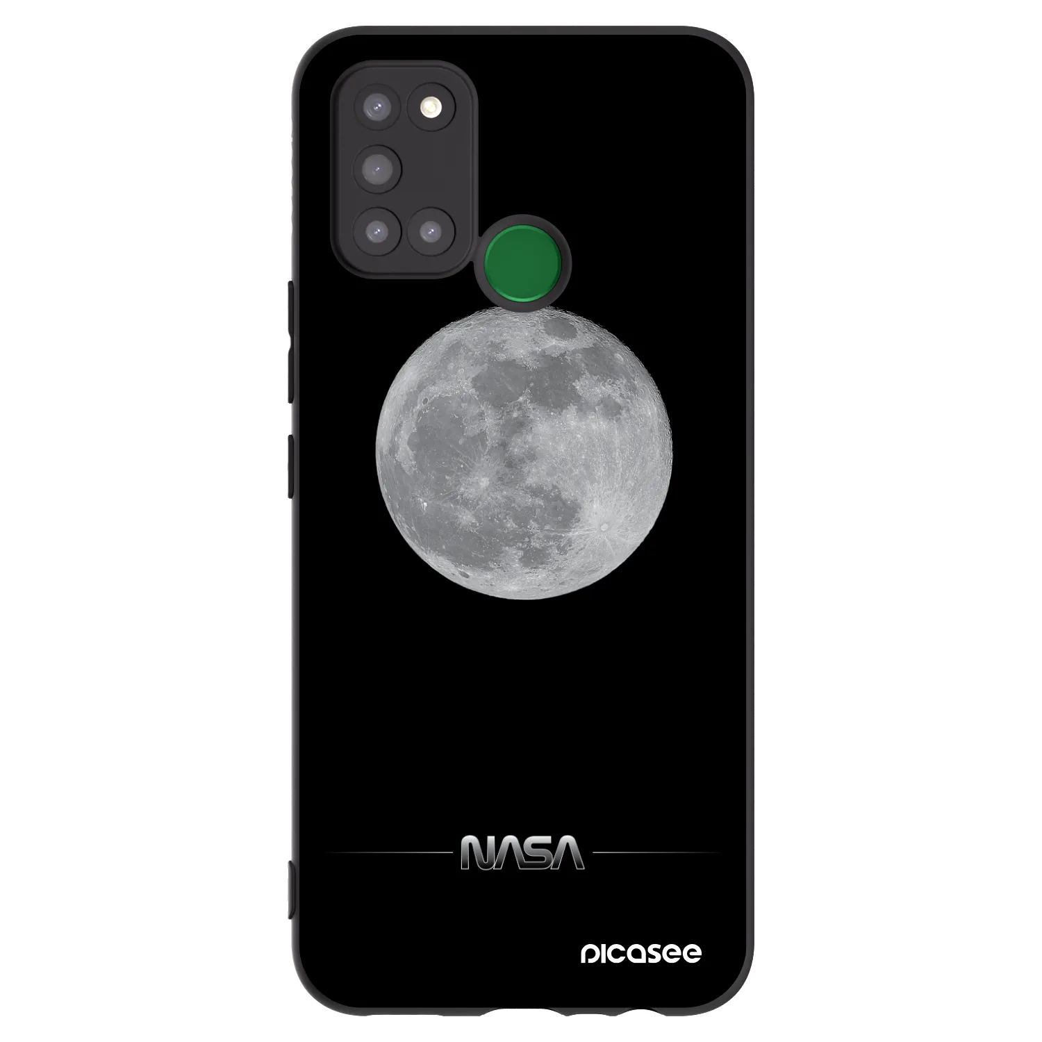 Picasee husă neagră din silicon pentru Realme 7i - Moon Minimal