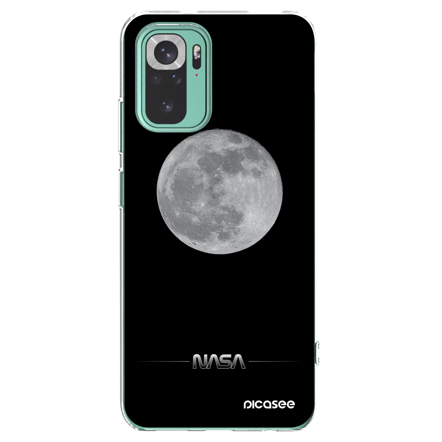 Picasee husă transparentă din silicon pentru Xiaomi Redmi Note 10 Pro - Moon Minimal