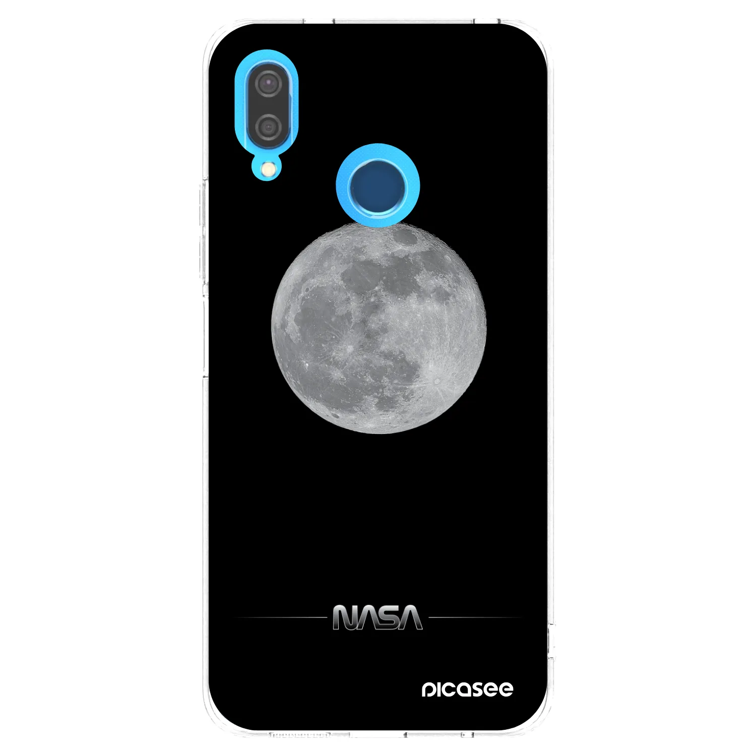 Picasee husă transparentă din silicon pentru Huawei P20 Lite - Moon Minimal