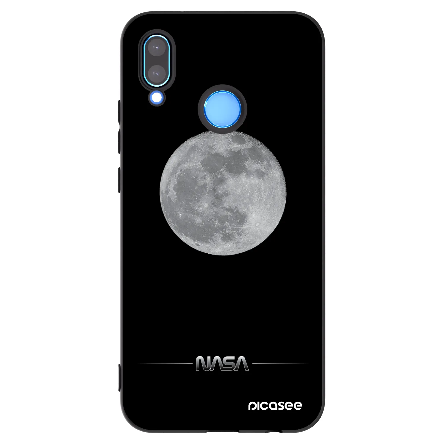 Picasee husă neagră din silicon pentru Huawei P20 Lite - Moon Minimal