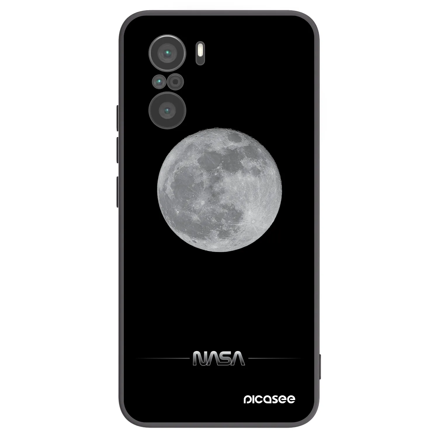 Picasee husă neagră din silicon pentru Xiaomi Poco F3 - Moon Minimal