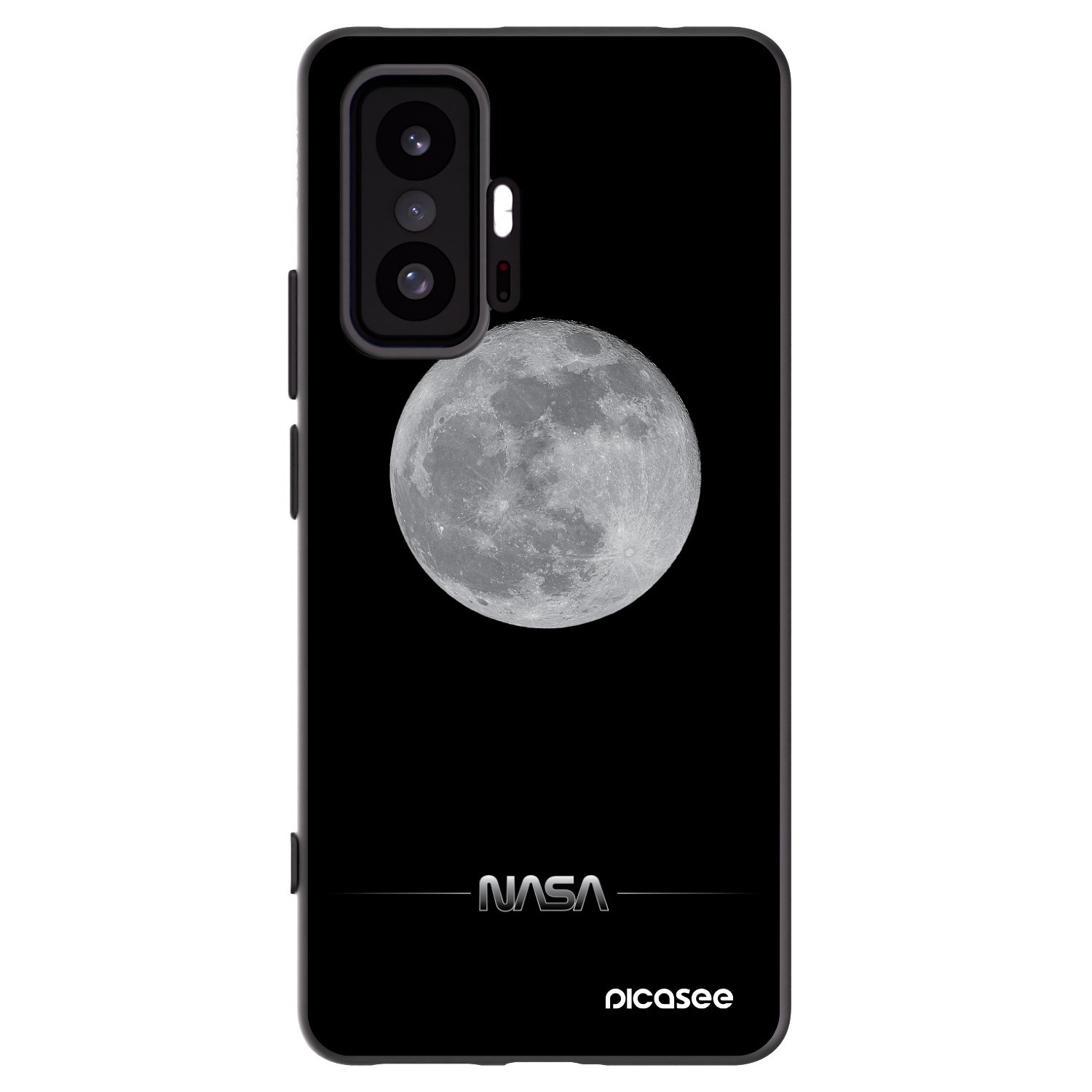 Picasee husă neagră din silicon pentru Xiaomi 11T Pro - Moon Minimal