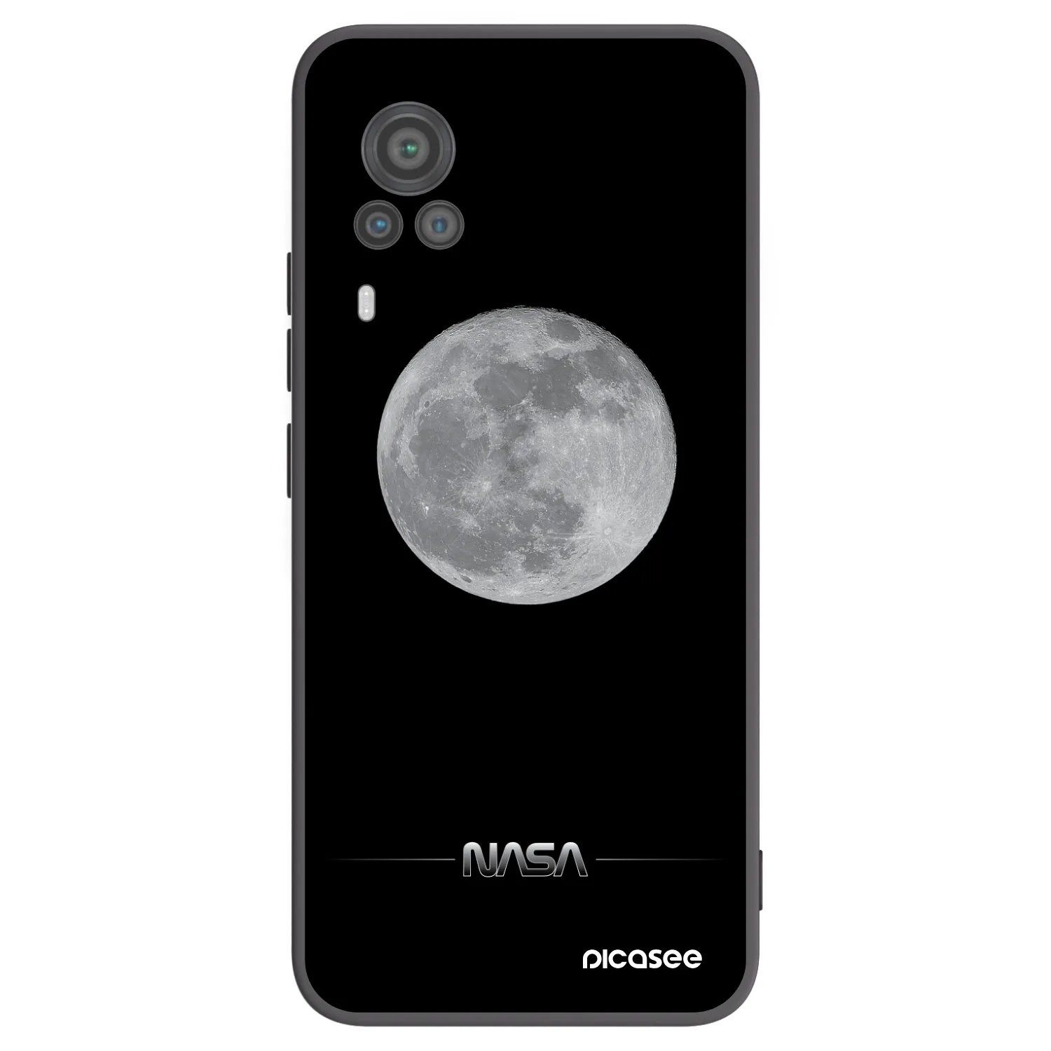 Picasee husă neagră din silicon pentru Vivo X60 Pro 5G - Moon Minimal