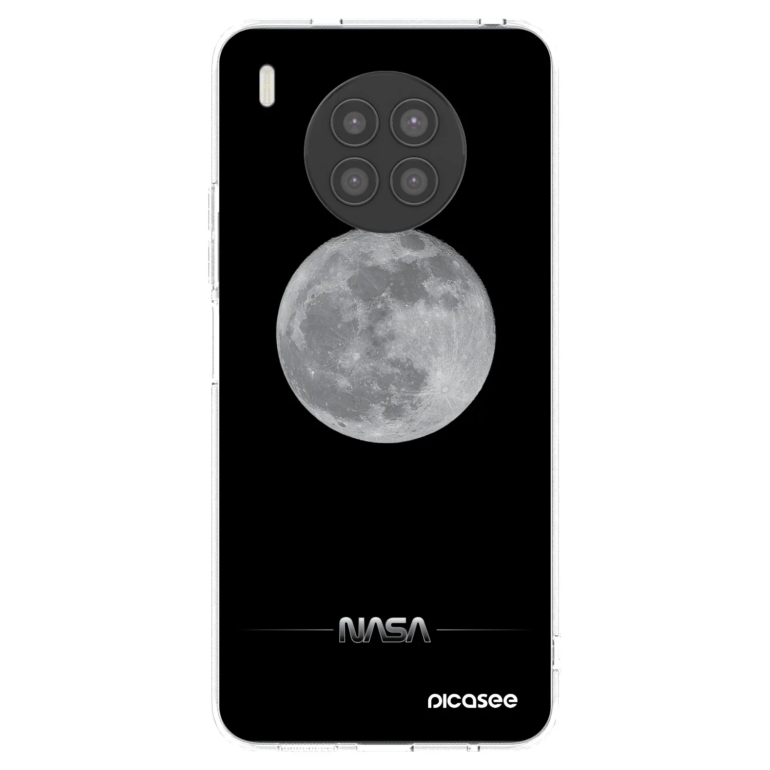 Picasee husă transparentă din silicon pentru Huawei Nova 8i - Moon Minimal