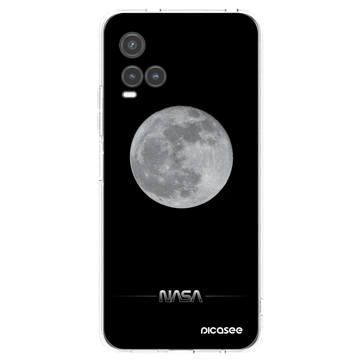 Picasee husă transparentă din silicon pentru Vivo Y33s - Moon Minimal