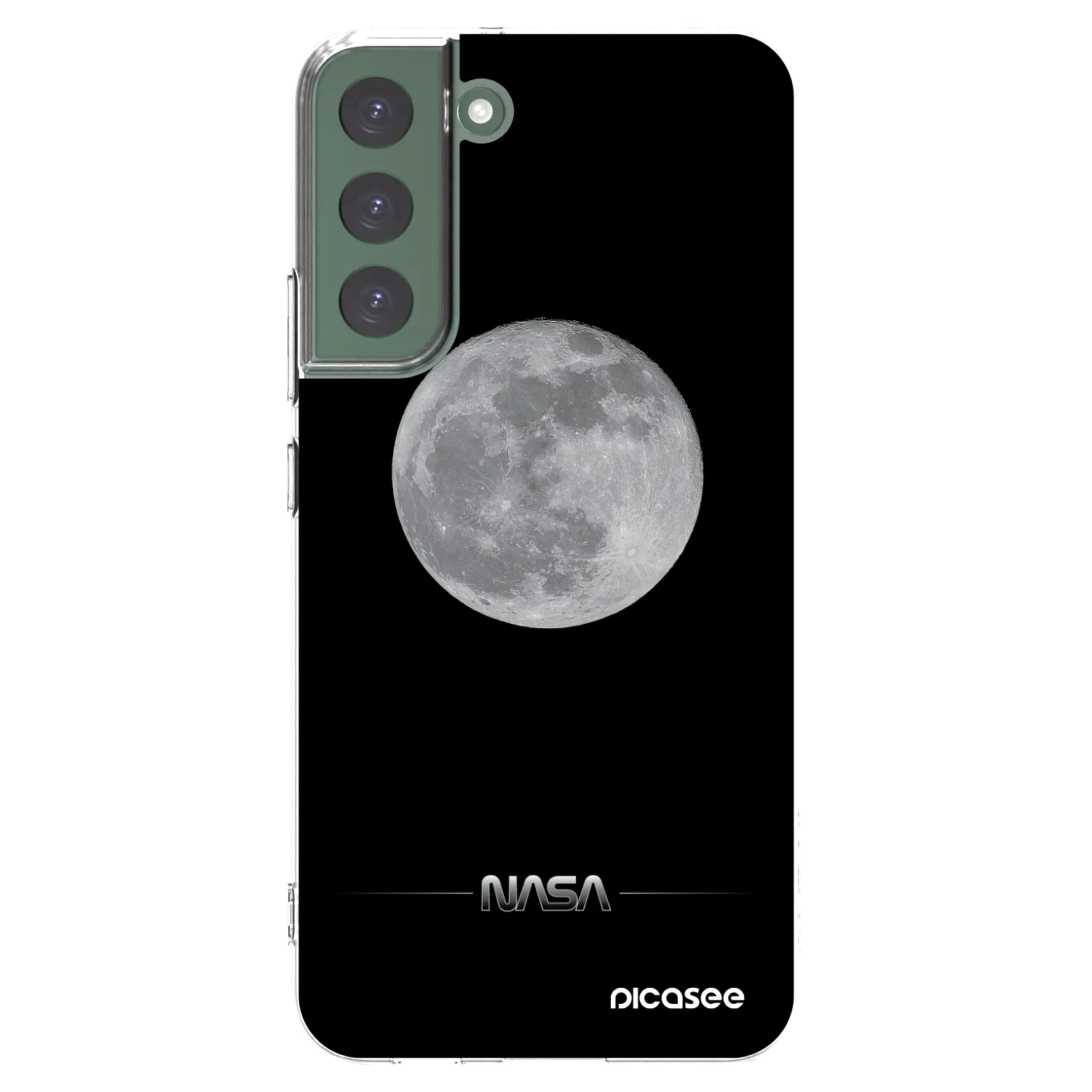 Picasee husă transparentă din silicon pentru Samsung Galaxy S22+ 5G - Moon Minimal