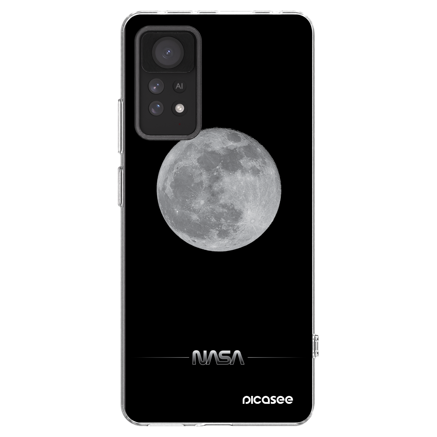 Picasee husă transparentă din silicon pentru Xiaomi Redmi Note 11 Pro - Moon Minimal