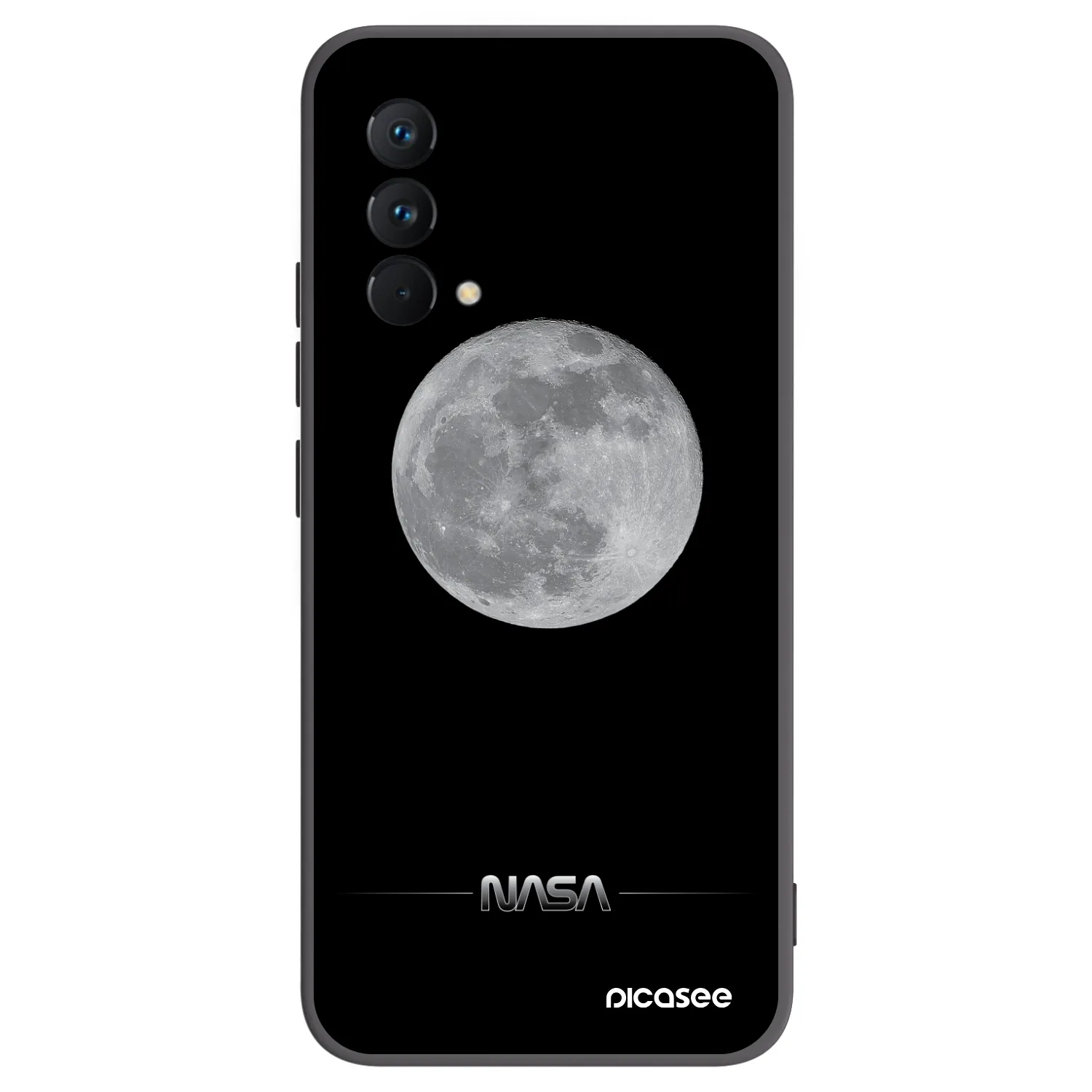 Picasee husă neagră din silicon pentru Realme GT Master Edition 5G - Moon Minimal