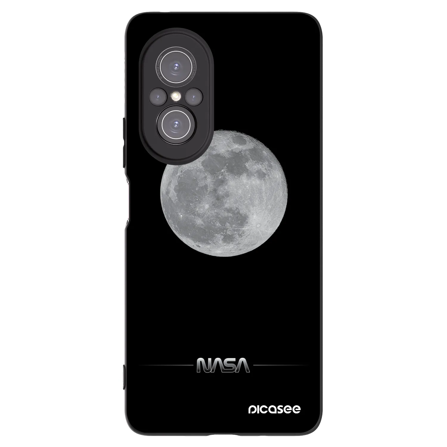 Picasee husă neagră din silicon pentru Huawei Nova 9 SE - Moon Minimal