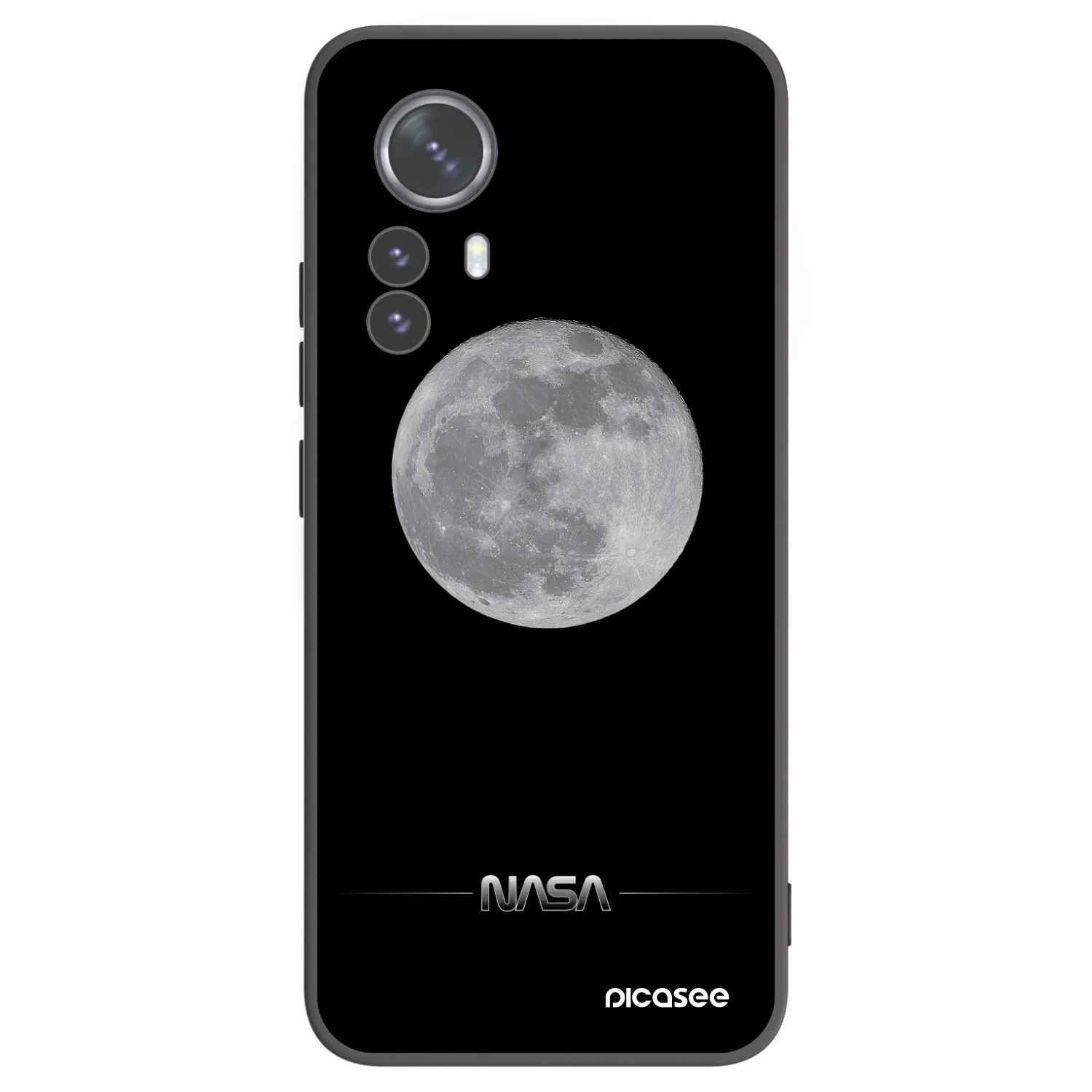 Picasee husă neagră din silicon pentru Xiaomi 12 Pro - Moon Minimal