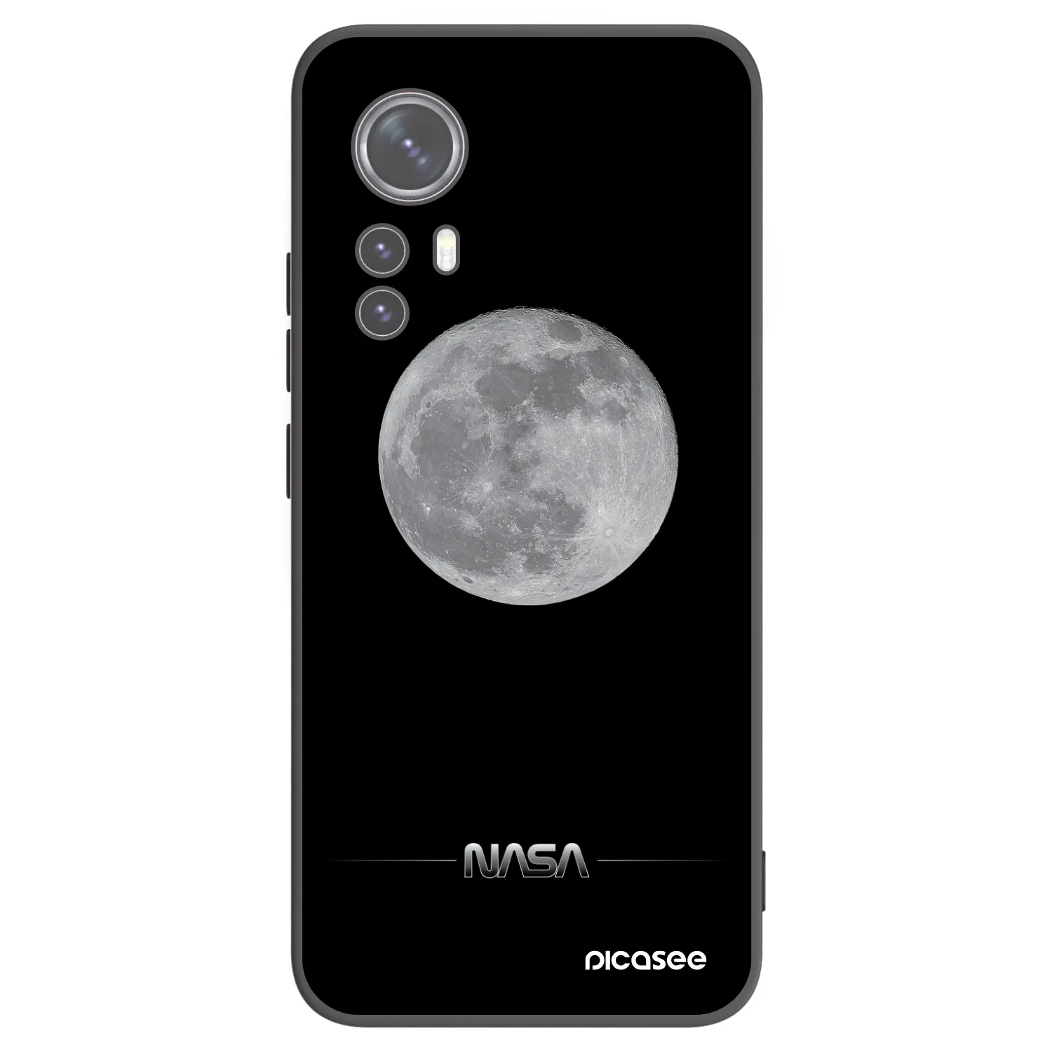 Picasee husă neagră din silicon pentru Xiaomi 12X - Moon Minimal