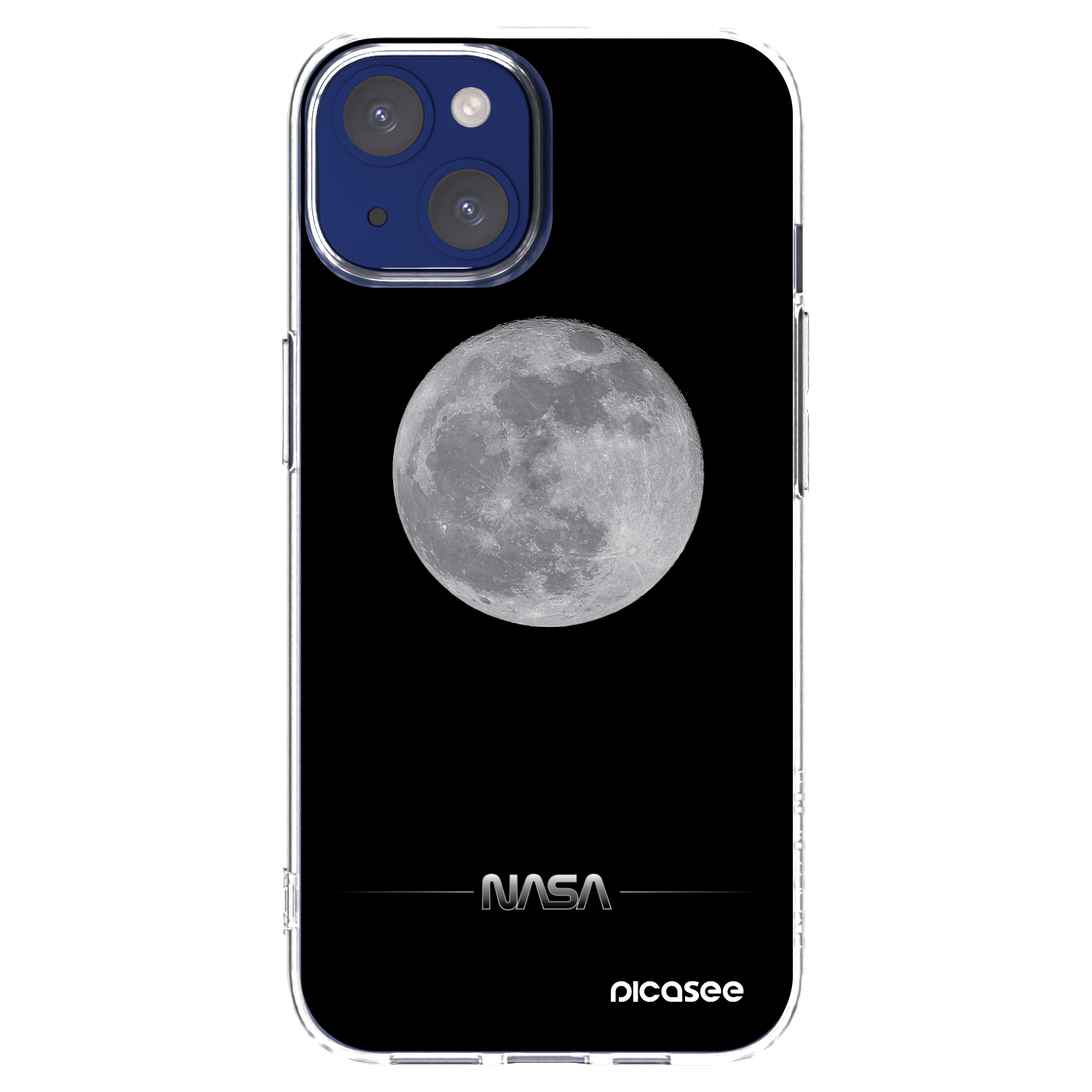 Picasee husă transparentă din silicon pentru Apple iPhone 14 - Moon Minimal
