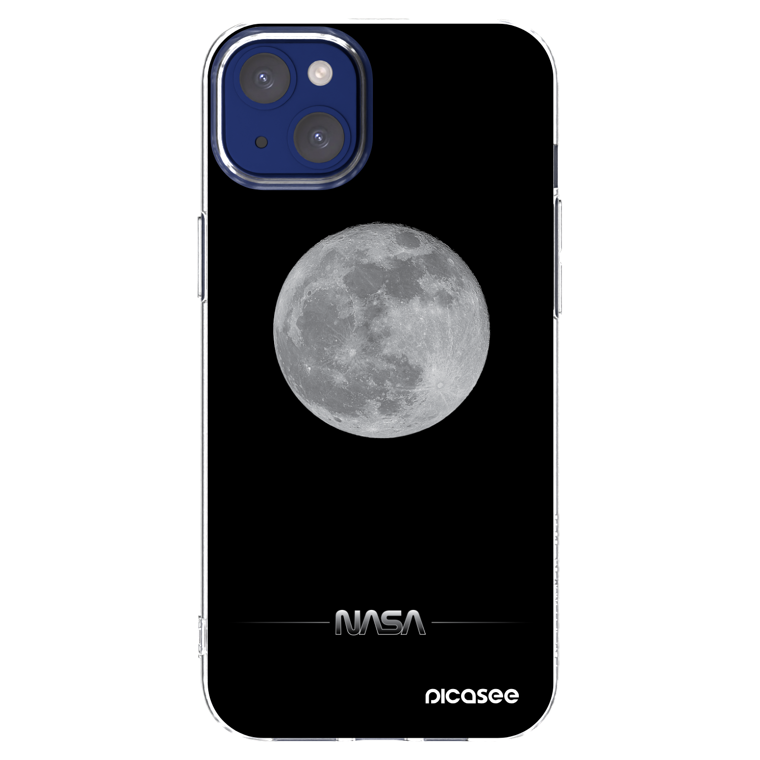 Picasee husă transparentă din silicon pentru Apple iPhone 14 Plus - Moon Minimal