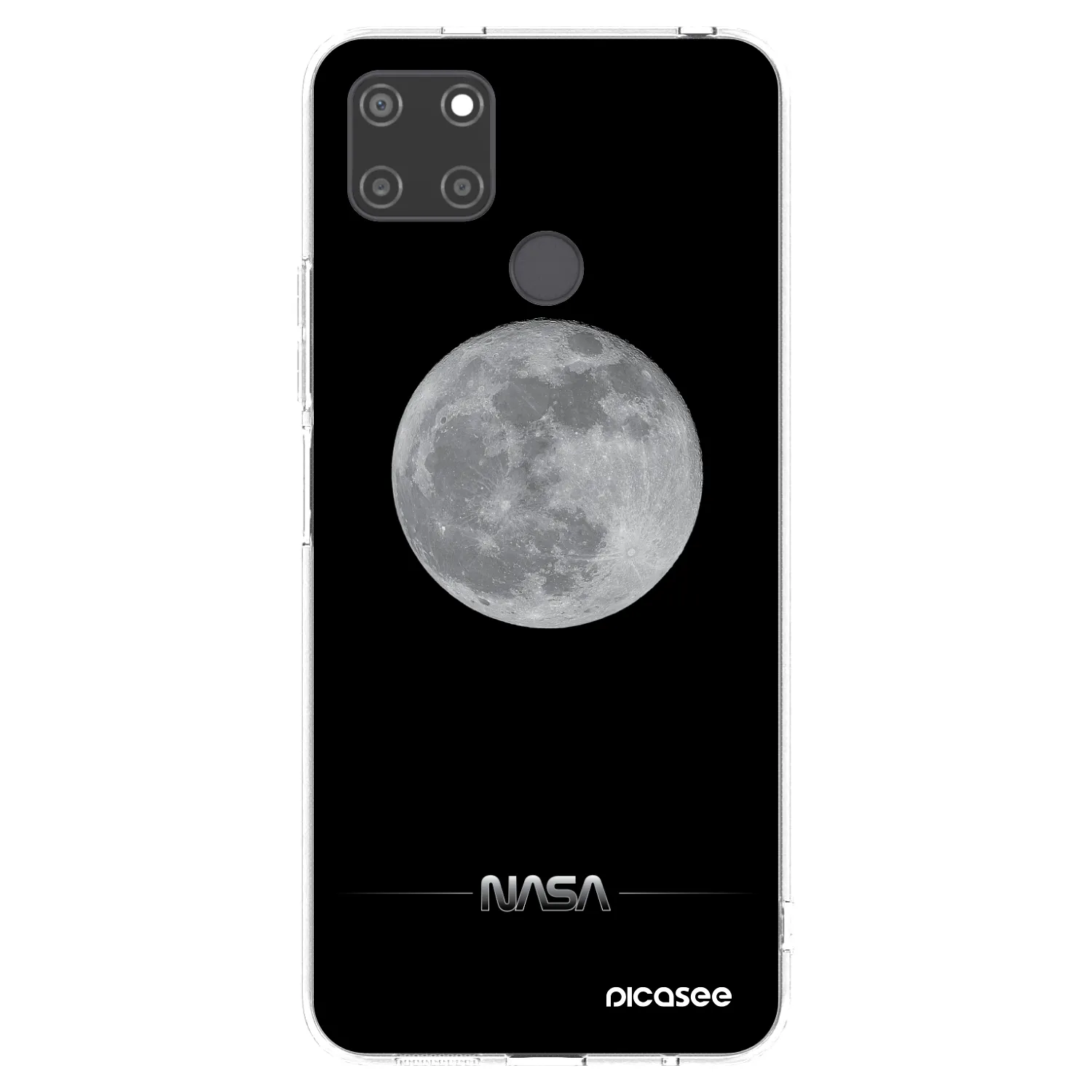 Picasee husă transparentă din silicon pentru Realme C21Y - Moon Minimal