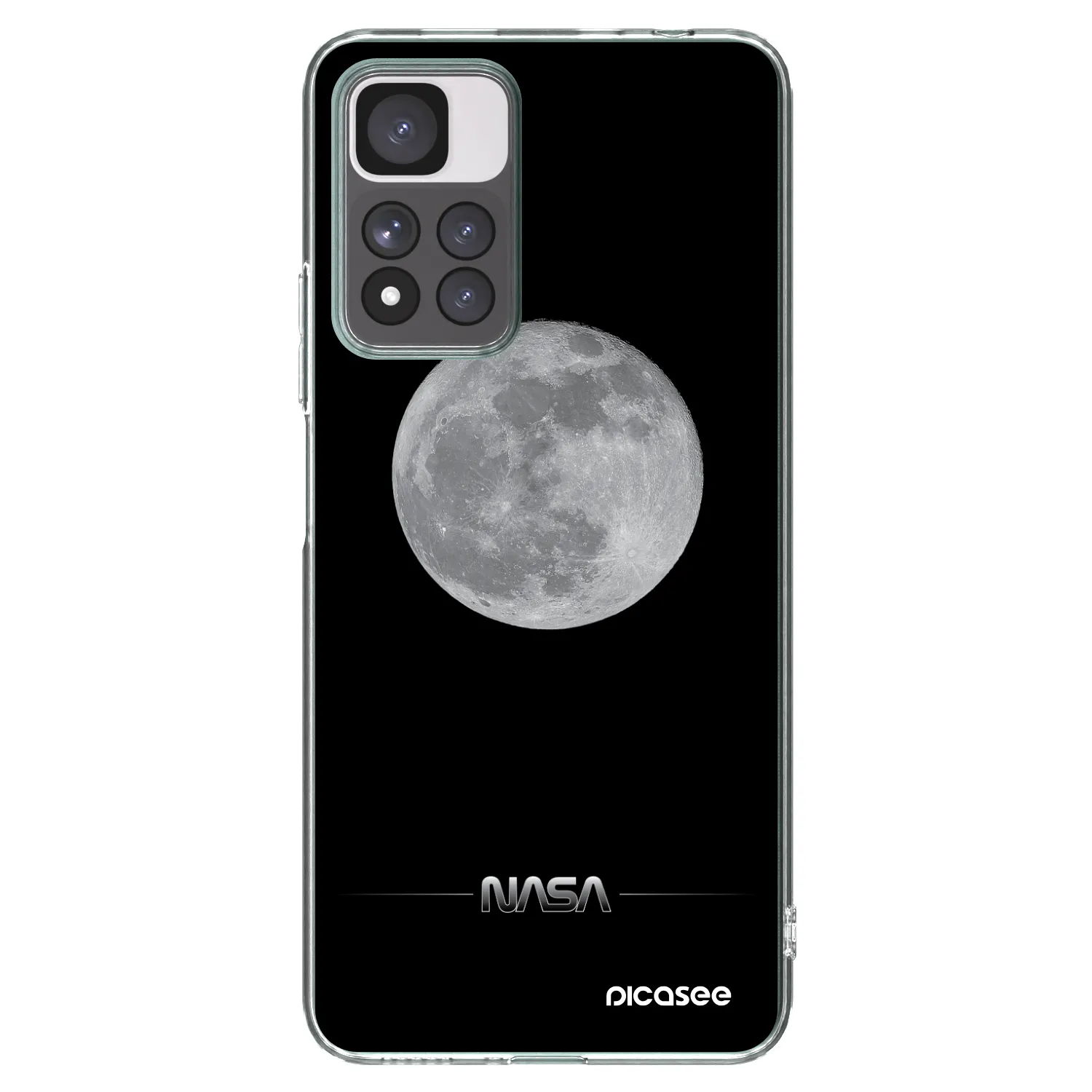 Picasee husă transparentă din silicon pentru Xiaomi Redmi Note 11 Pro+ 5G - Moon Minimal