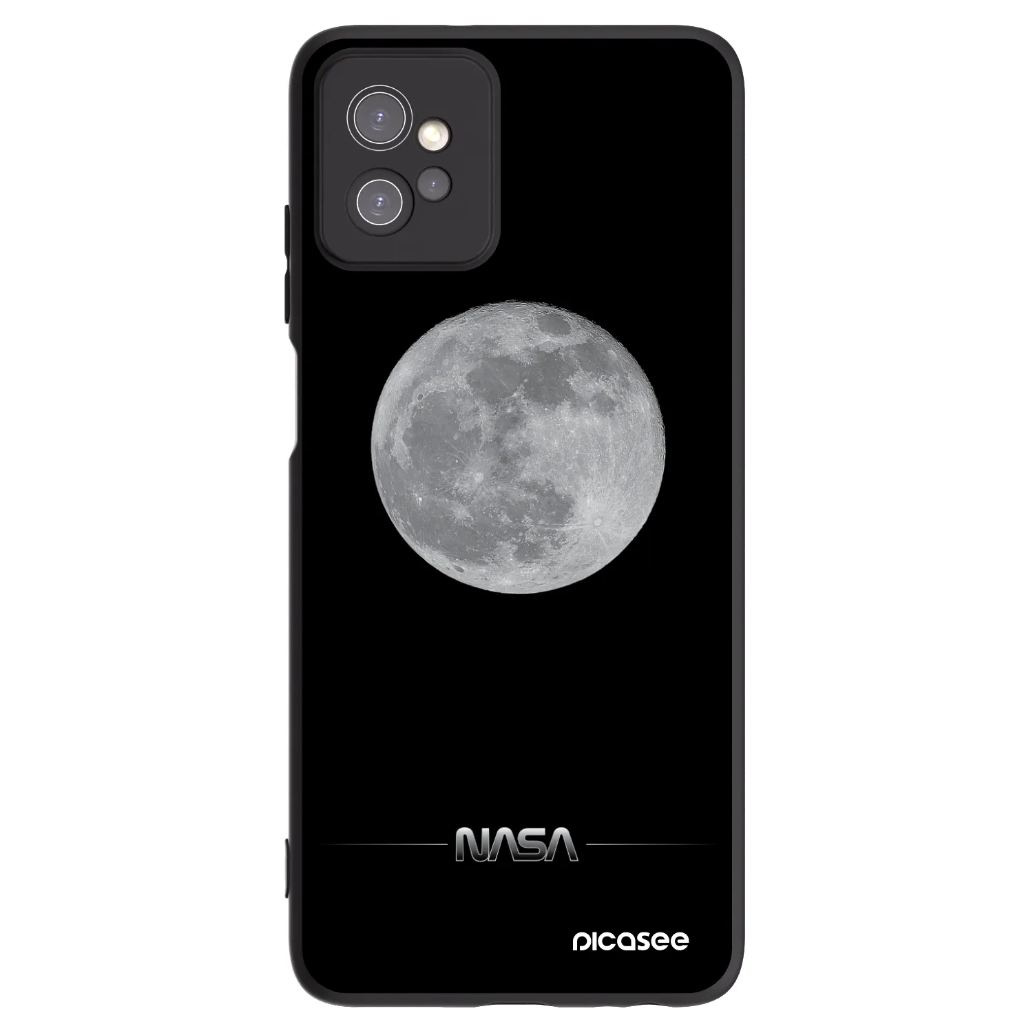 Picasee husă neagră din silicon pentru Motorola Moto G32 - Moon Minimal