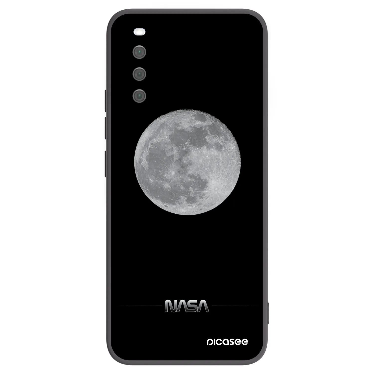 Picasee husă neagră din silicon pentru Sony Xperia 10 III - Moon Minimal