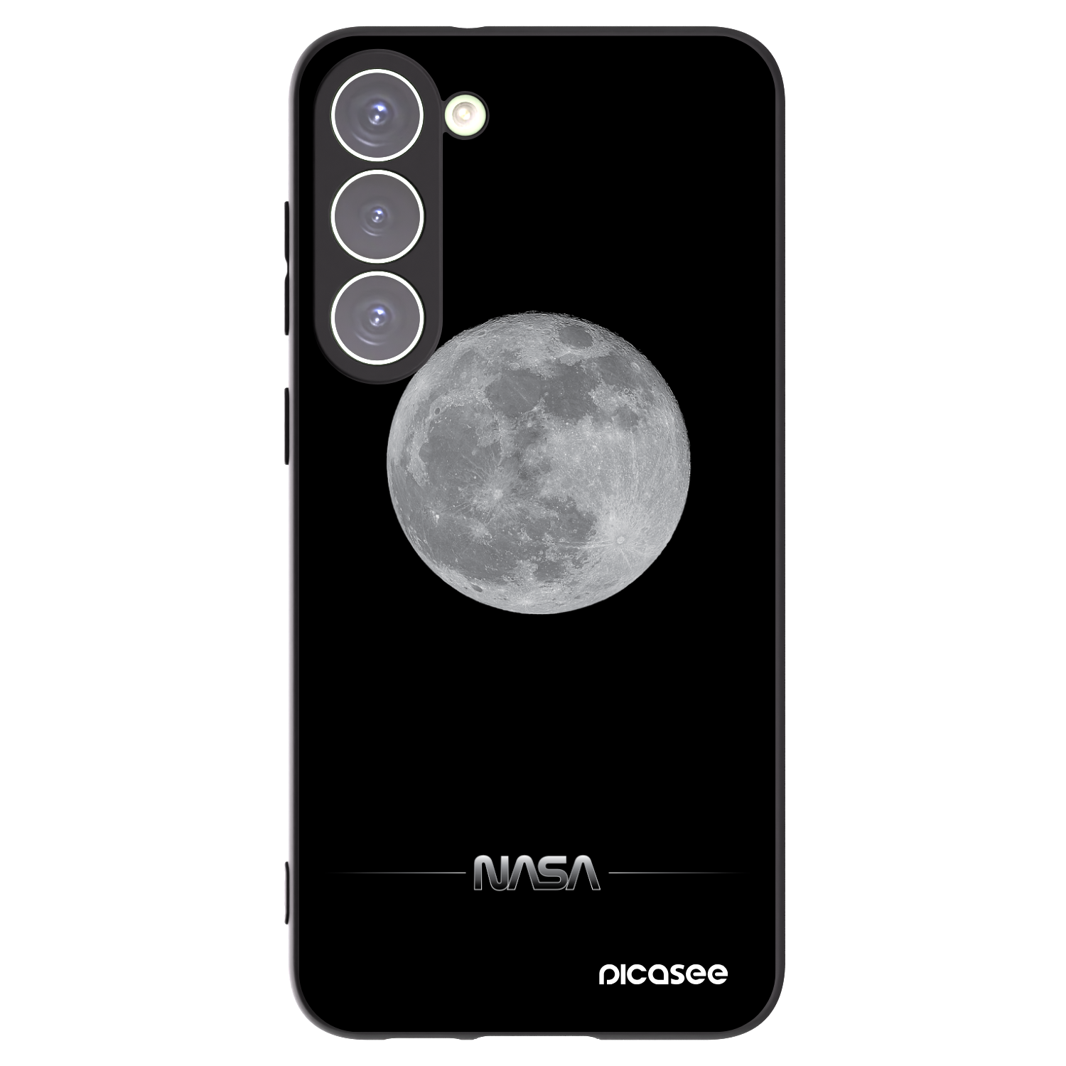 Picasee husă neagră din silicon pentru Samsung Galaxy S23+ 5G - Moon Minimal