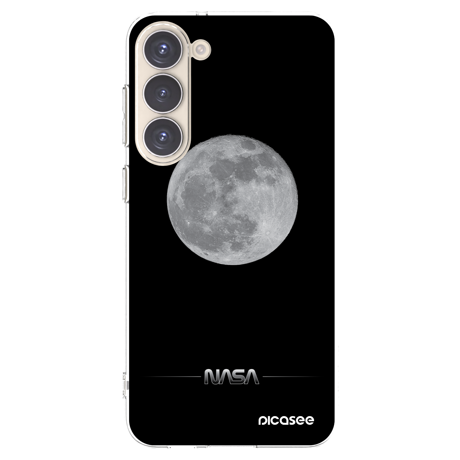Picasee husă transparentă din silicon pentru Samsung Galaxy S23+ 5G - Moon Minimal