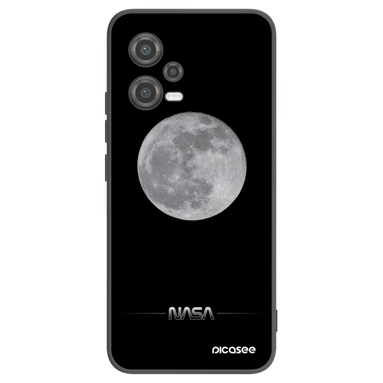 Picasee husă neagră din silicon pentru Xiaomi Poco X5 - Moon Minimal