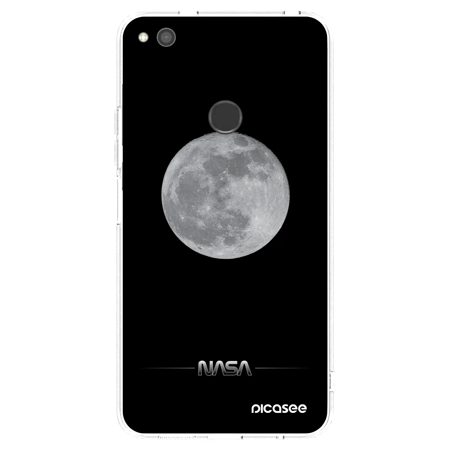 Picasee husă transparentă din silicon pentru Huawei P9 Lite 2017 - Moon Minimal