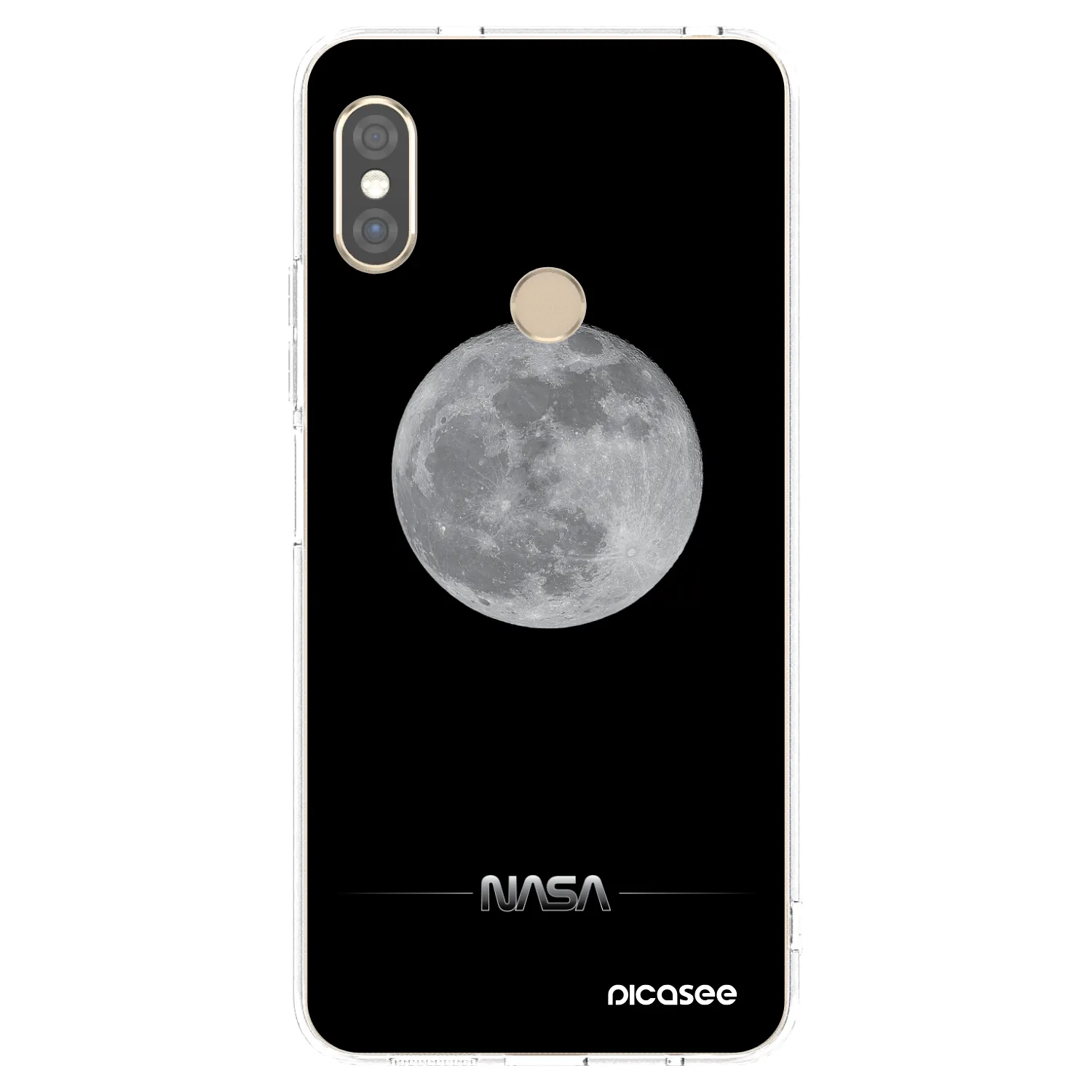 Picasee husă transparentă din silicon pentru Xiaomi Redmi Note 5 Global - Moon Minimal