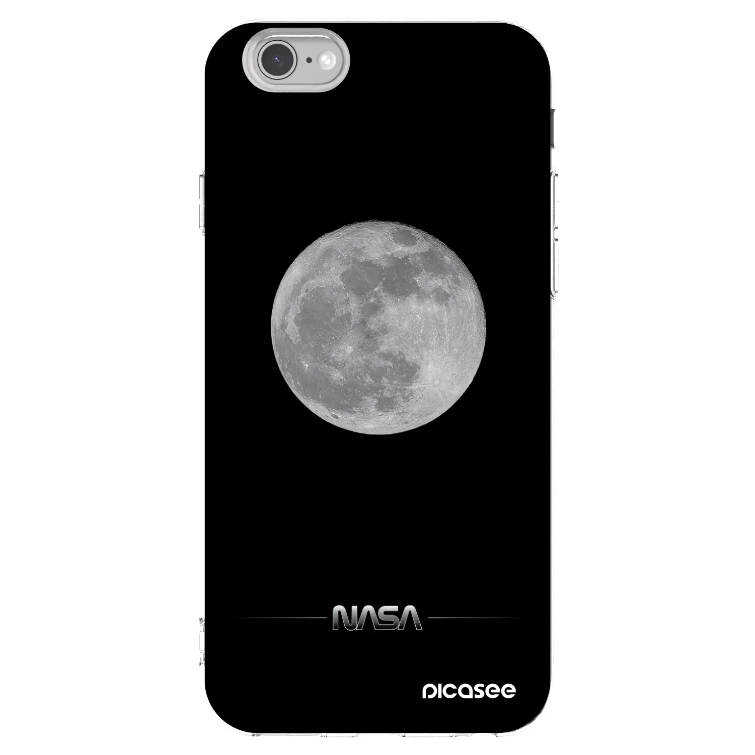 Picasee husă transparentă din silicon pentru Apple iPhone 6/6S - Moon Minimal