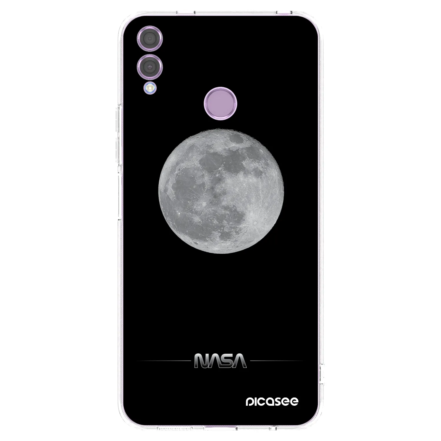 Picasee husă transparentă din silicon pentru Honor 8X - Moon Minimal