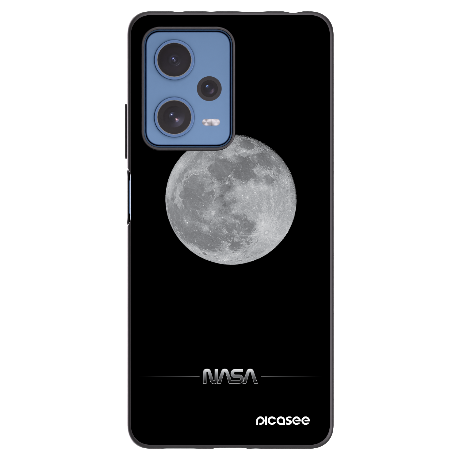 Picasee husă neagră din silicon pentru Xiaomi Redmi Note 12 Pro 5G - Moon Minimal