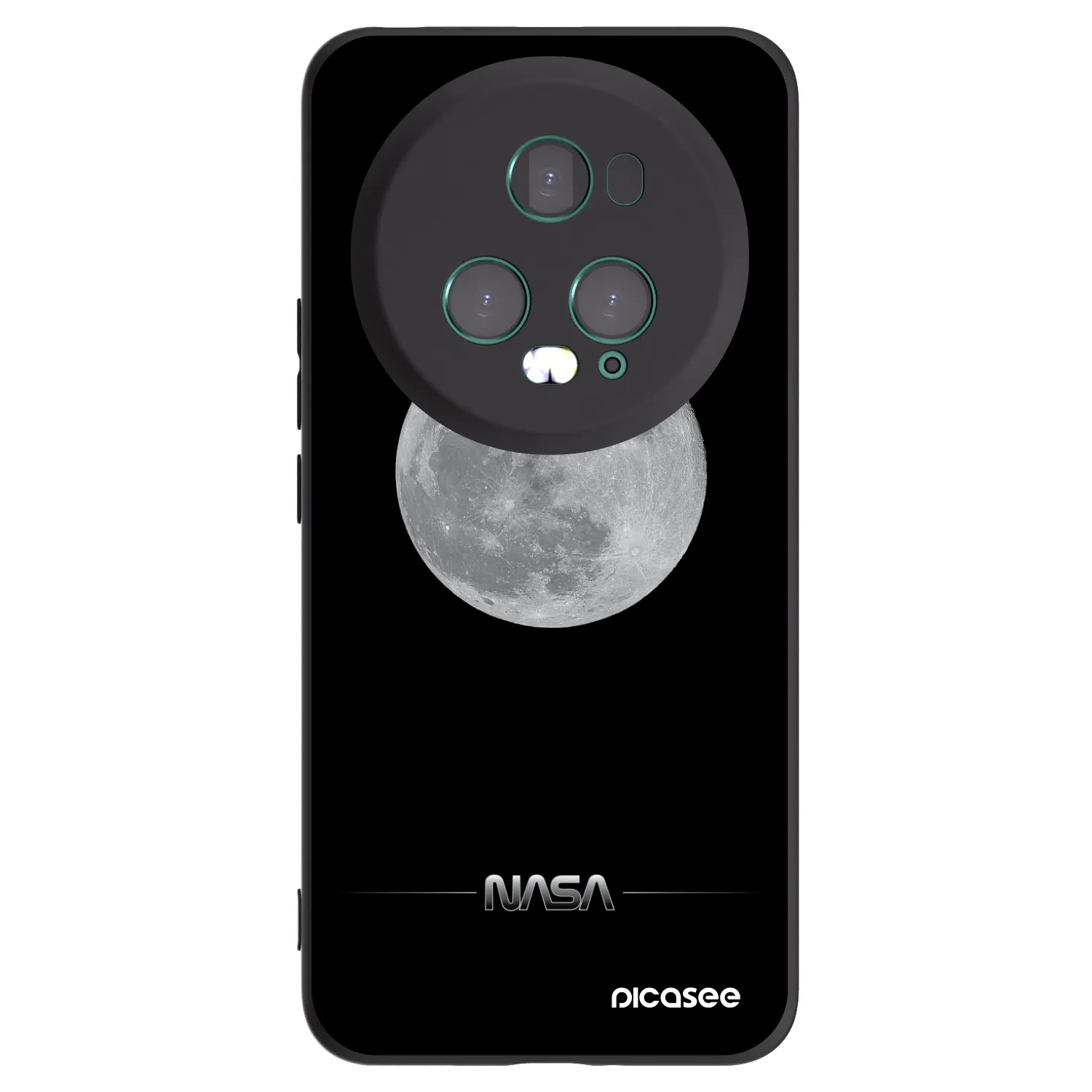 Picasee husă neagră din silicon pentru Honor Magic5 Pro - Moon Minimal