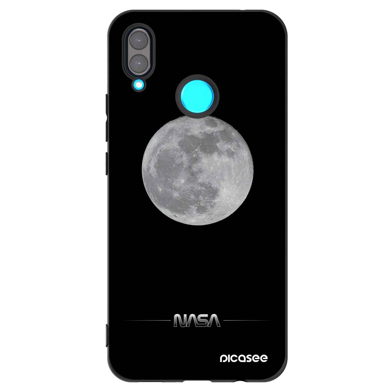 Picasee husă neagră din silicon pentru Huawei Nova 3i - Moon Minimal