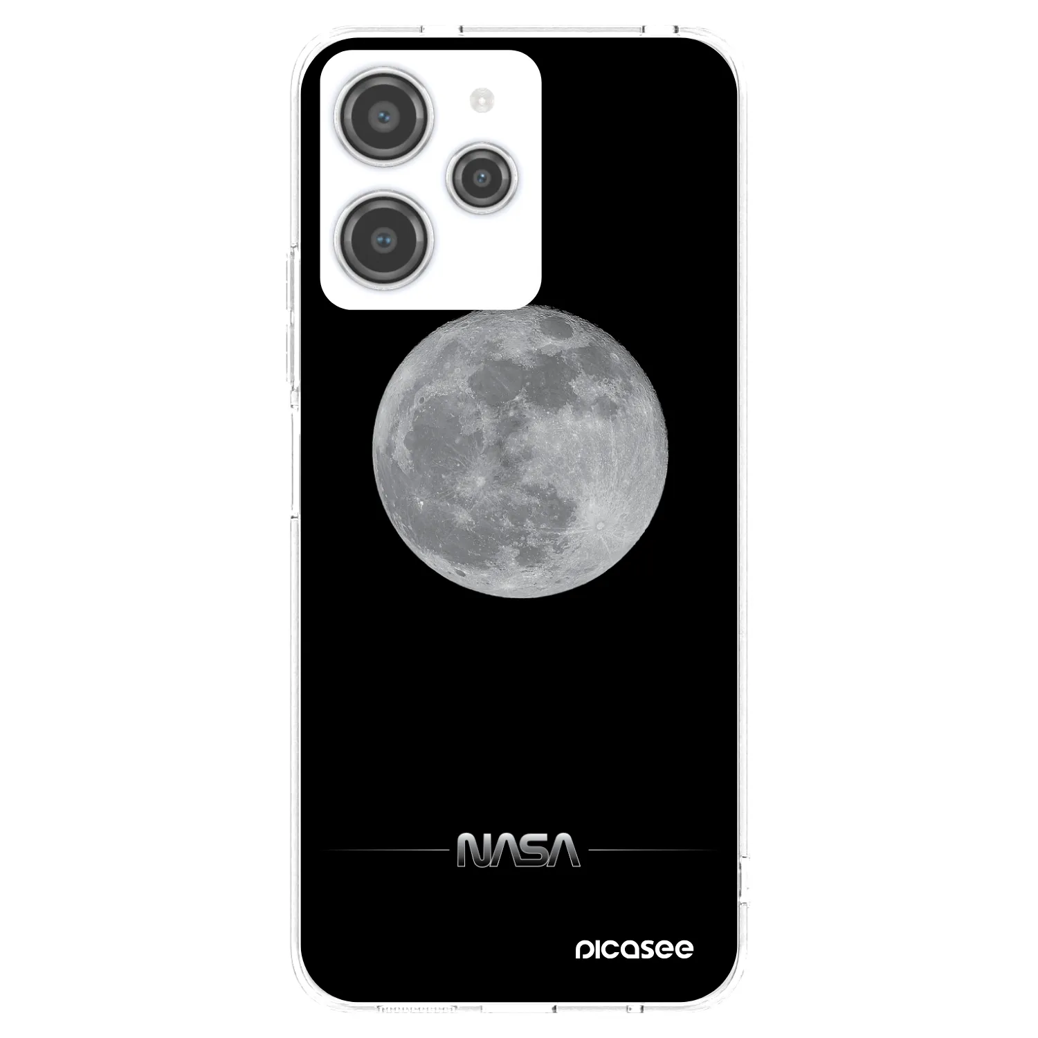 Picasee husă transparentă din silicon pentru Xiaomi Redmi 12 4G - Moon Minimal