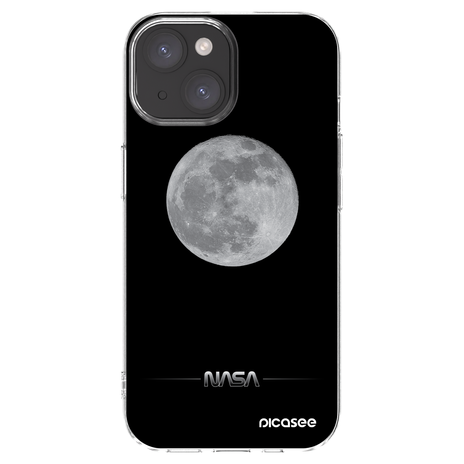 Picasee husă transparentă din silicon pentru Apple iPhone 15 - Moon Minimal