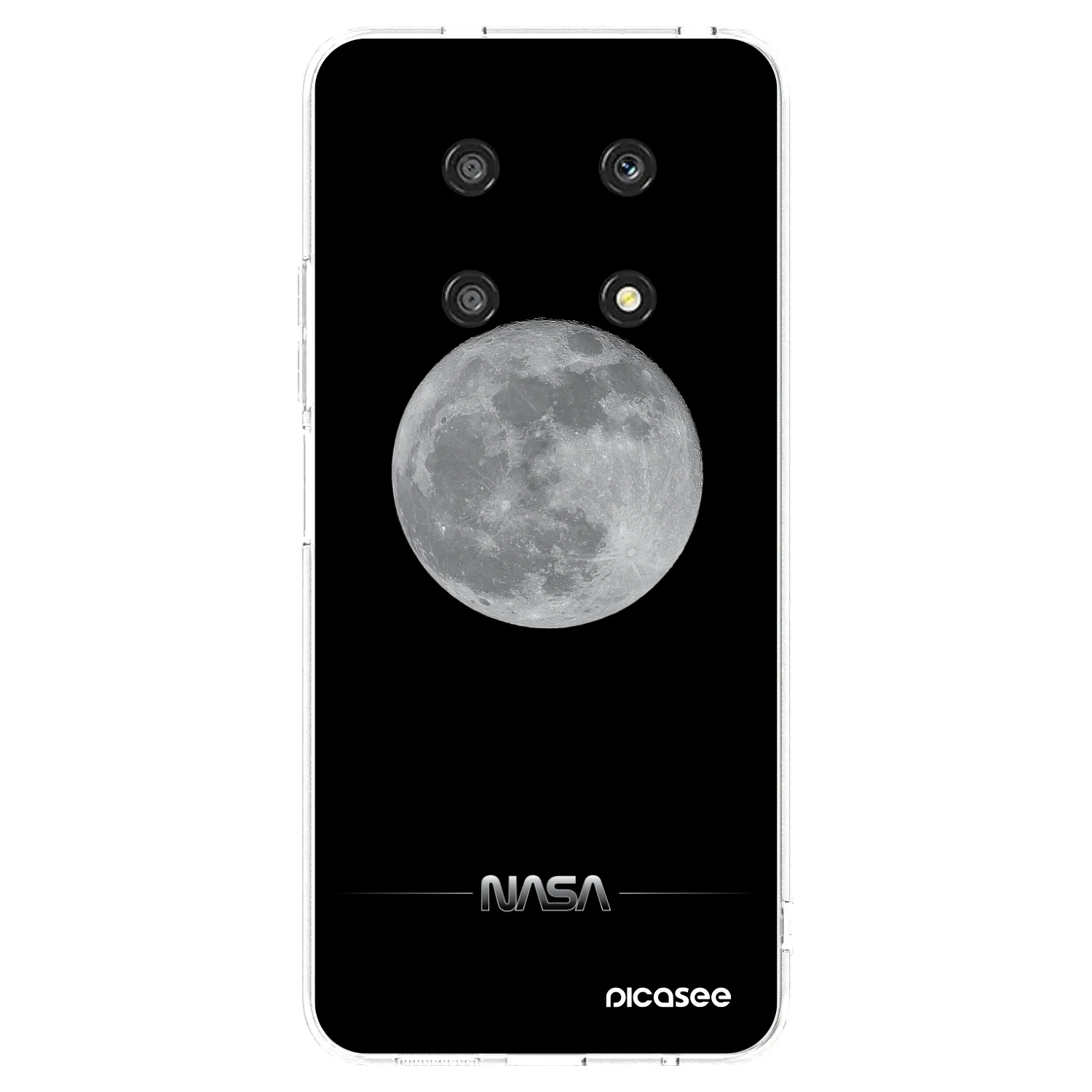 Picasee husă transparentă din silicon pentru Honor Magic4 Lite 5G - Moon Minimal