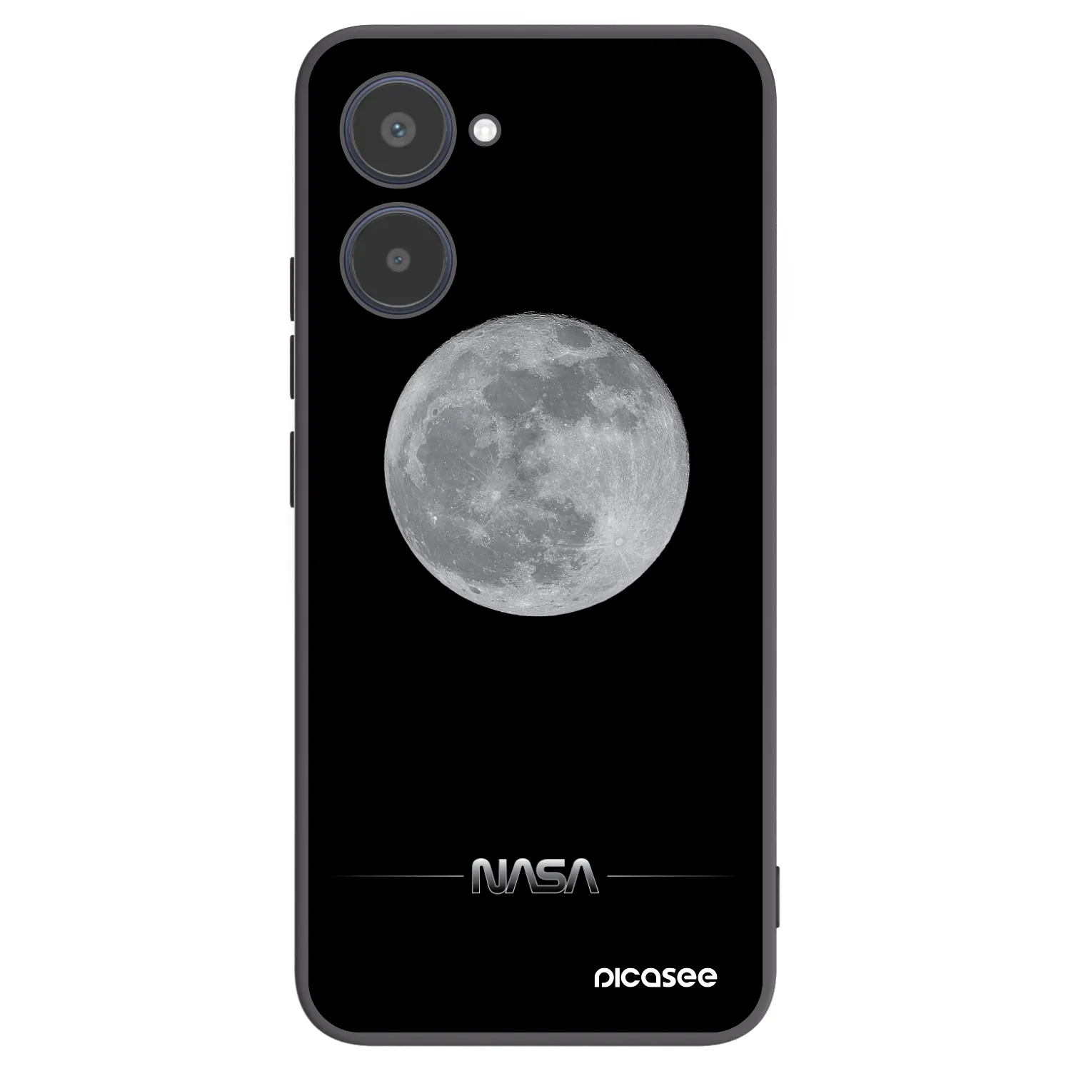 Picasee husă neagră din silicon pentru Realme 10 4G - Moon Minimal