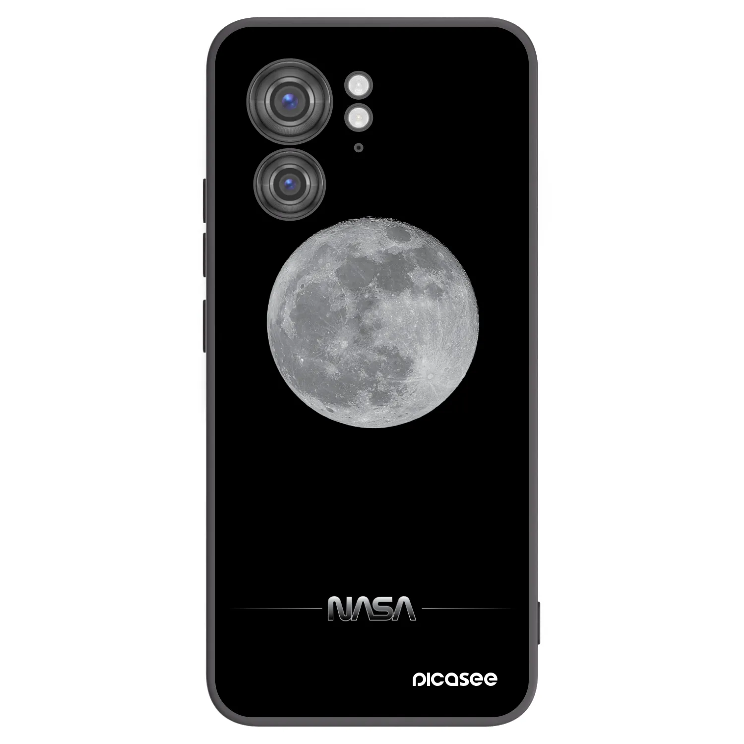Picasee husă neagră din silicon pentru Motorola Edge 40 - Moon Minimal