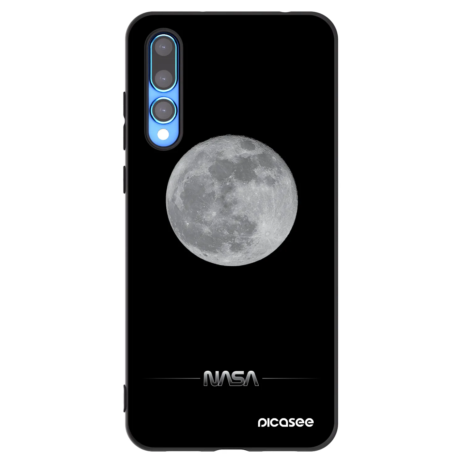 Picasee husă neagră din silicon pentru Huawei P20 Pro - Moon Minimal