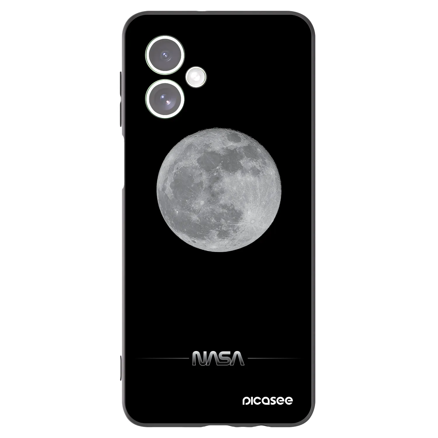 Picasee husă neagră din silicon pentru Motorola Moto G54 5G - Moon Minimal