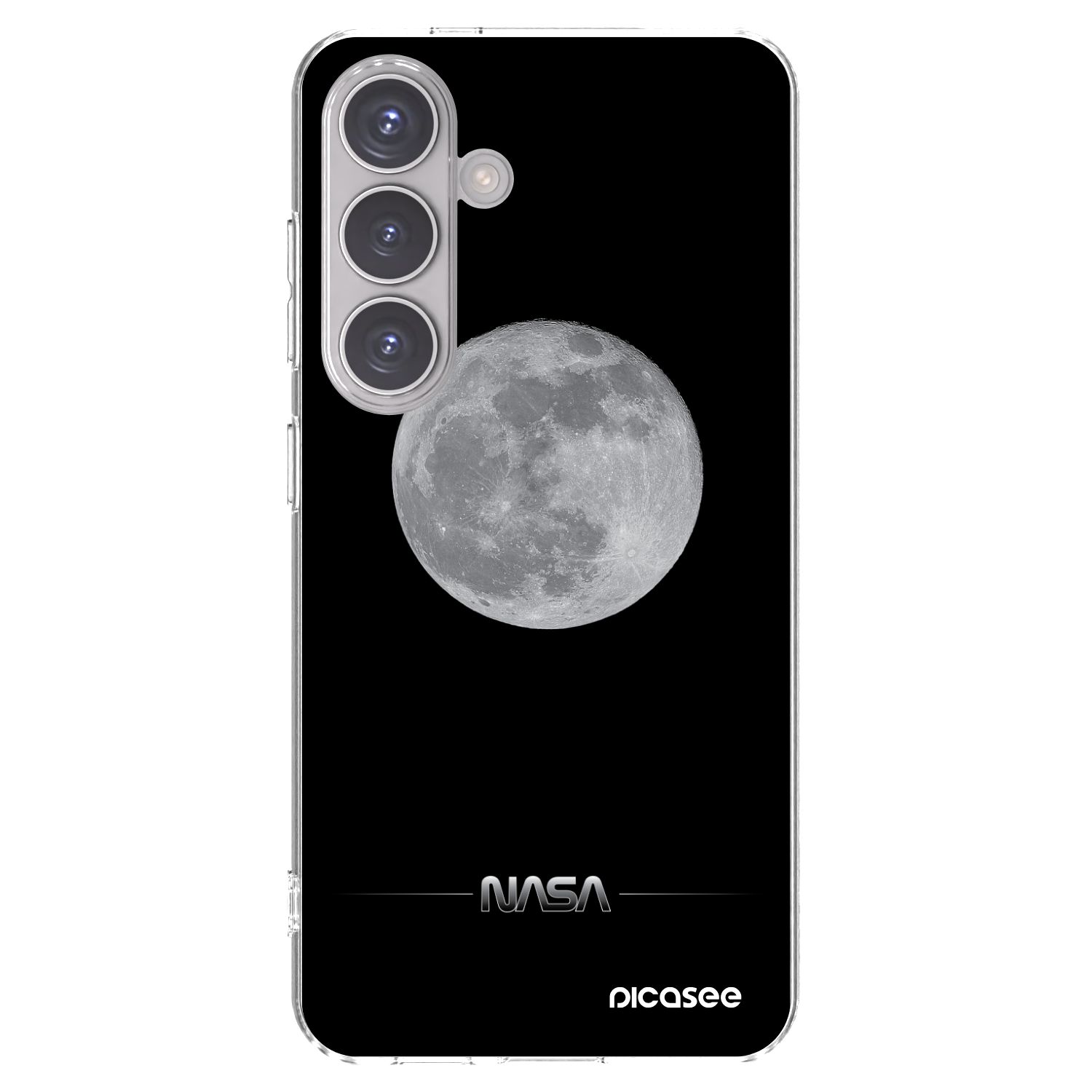 Picasee husă transparentă din silicon pentru Samsung Galaxy S24 S921B 5G - Moon Minimal