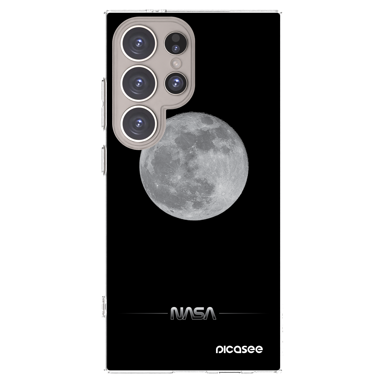 Picasee husă transparentă din silicon pentru Samsung Galaxy S24 Ultra S928B 5G - Moon Minimal