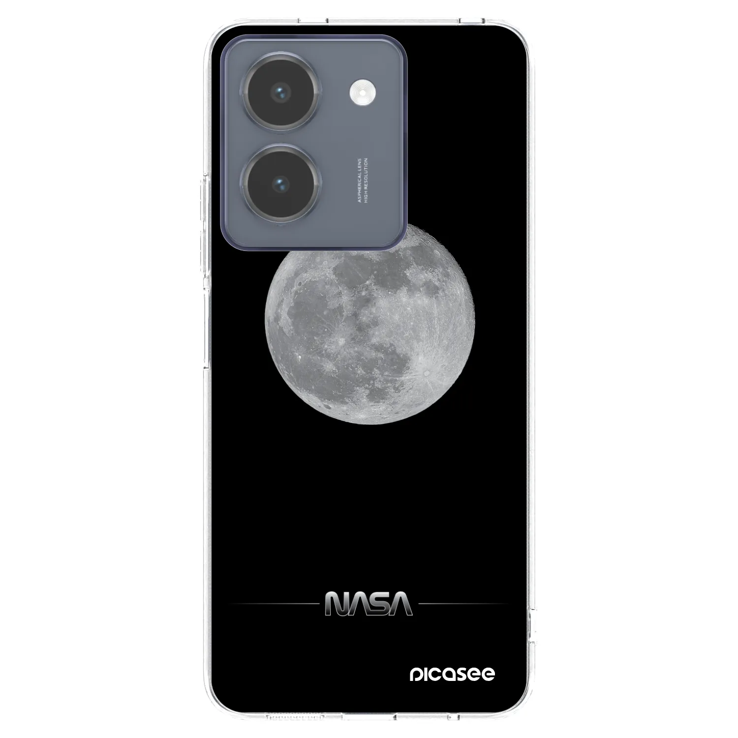 Picasee husă transparentă din silicon pentru Vivo Y36 4G - Moon Minimal